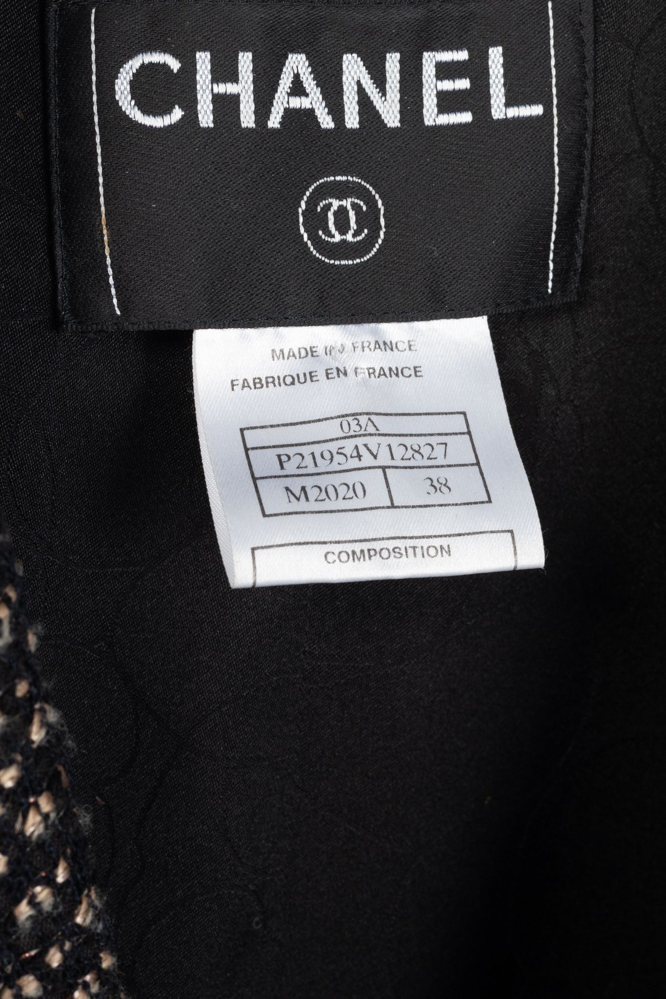 Chanel Chanel 03A Brown Wool-Blend Tweed Buttoned Blazer Size S / US 4 / IT 40 - 9 Thumbnail