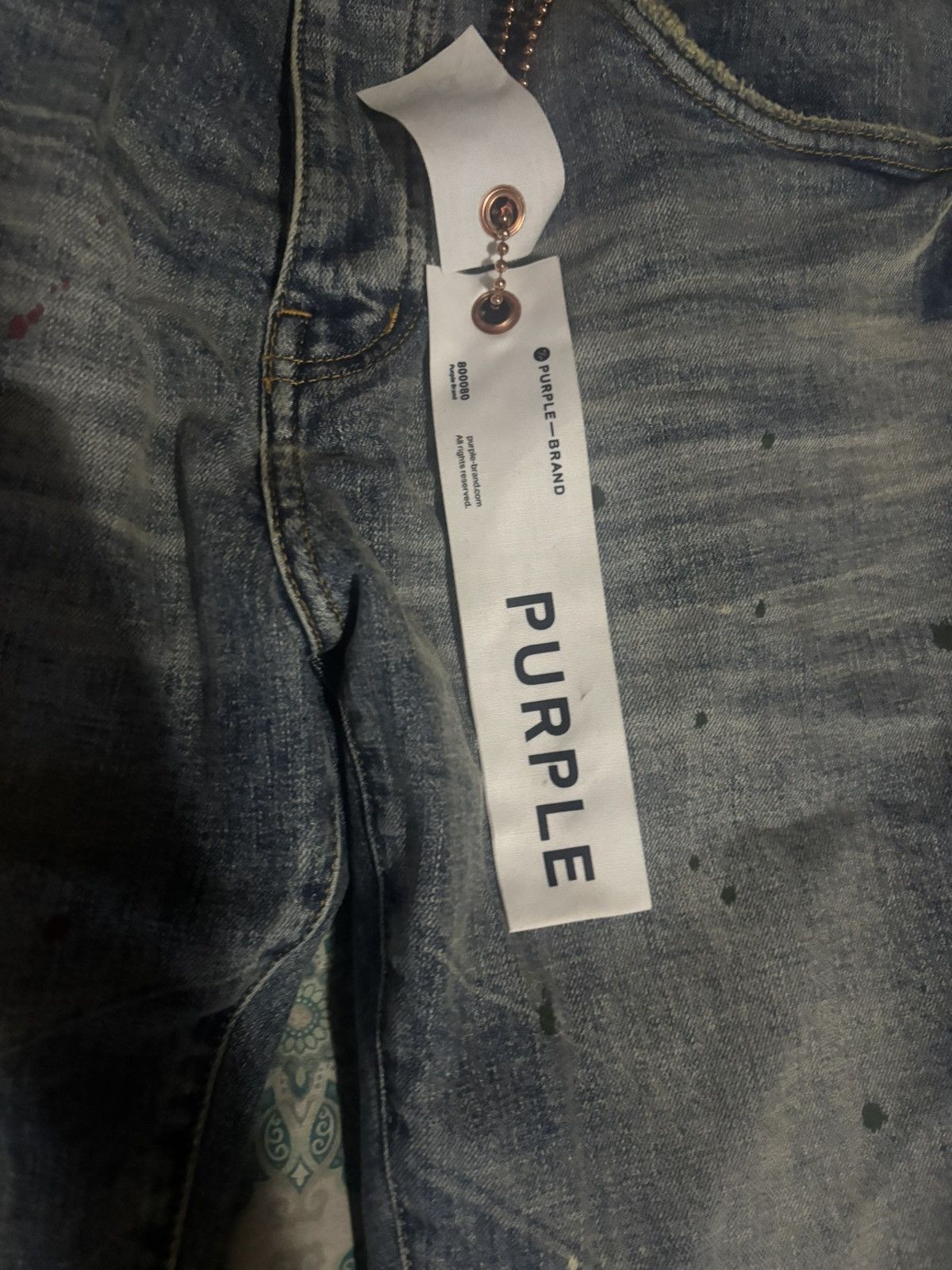 Purple Brand Blue Purple jeans Size US 33 - 2 Thumbnail