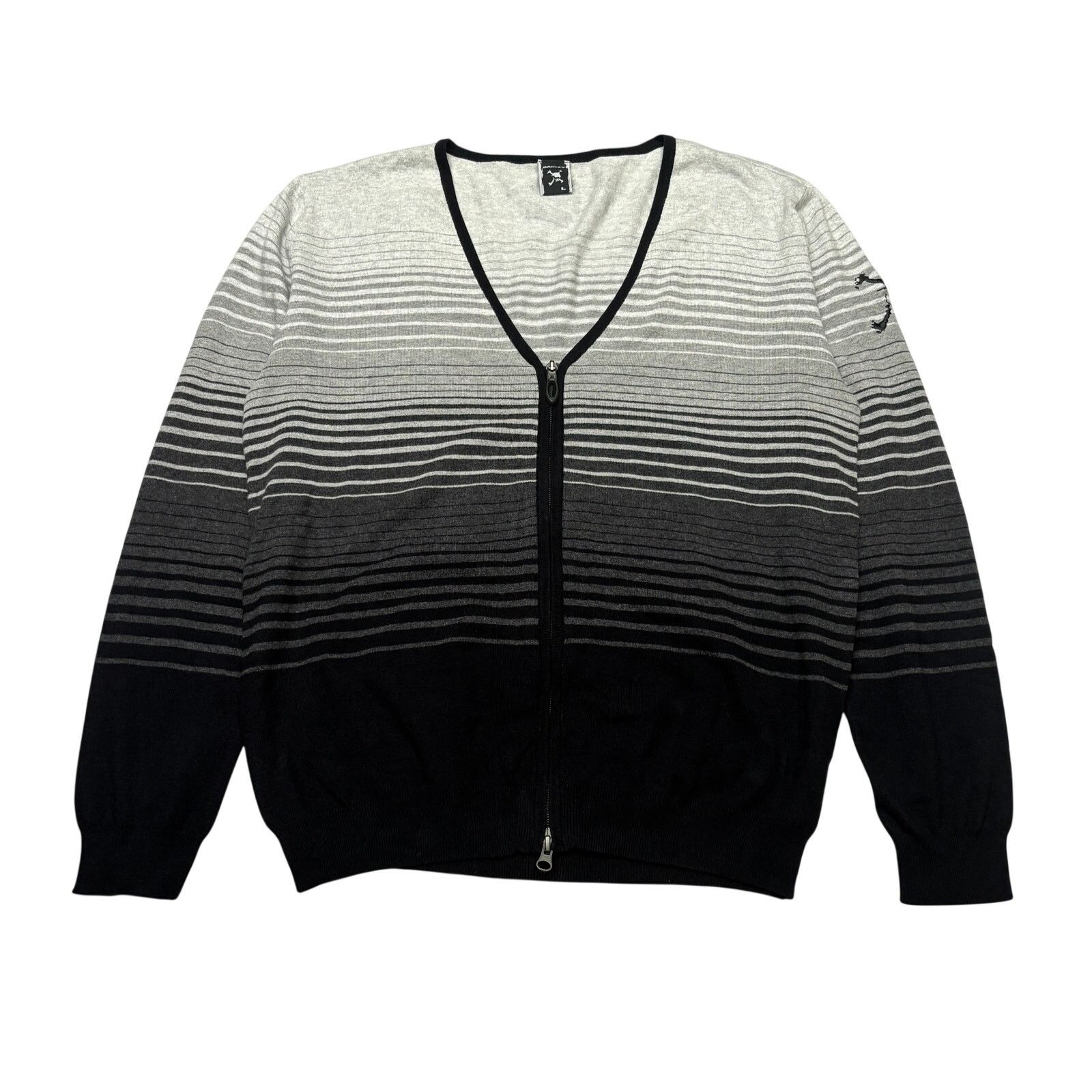 Oakley Oakley Gradient Stripe Zip Cardigan Sweater Mens Large Skull Size US L / EU 52-54 / 3 - 1 Thumbnail