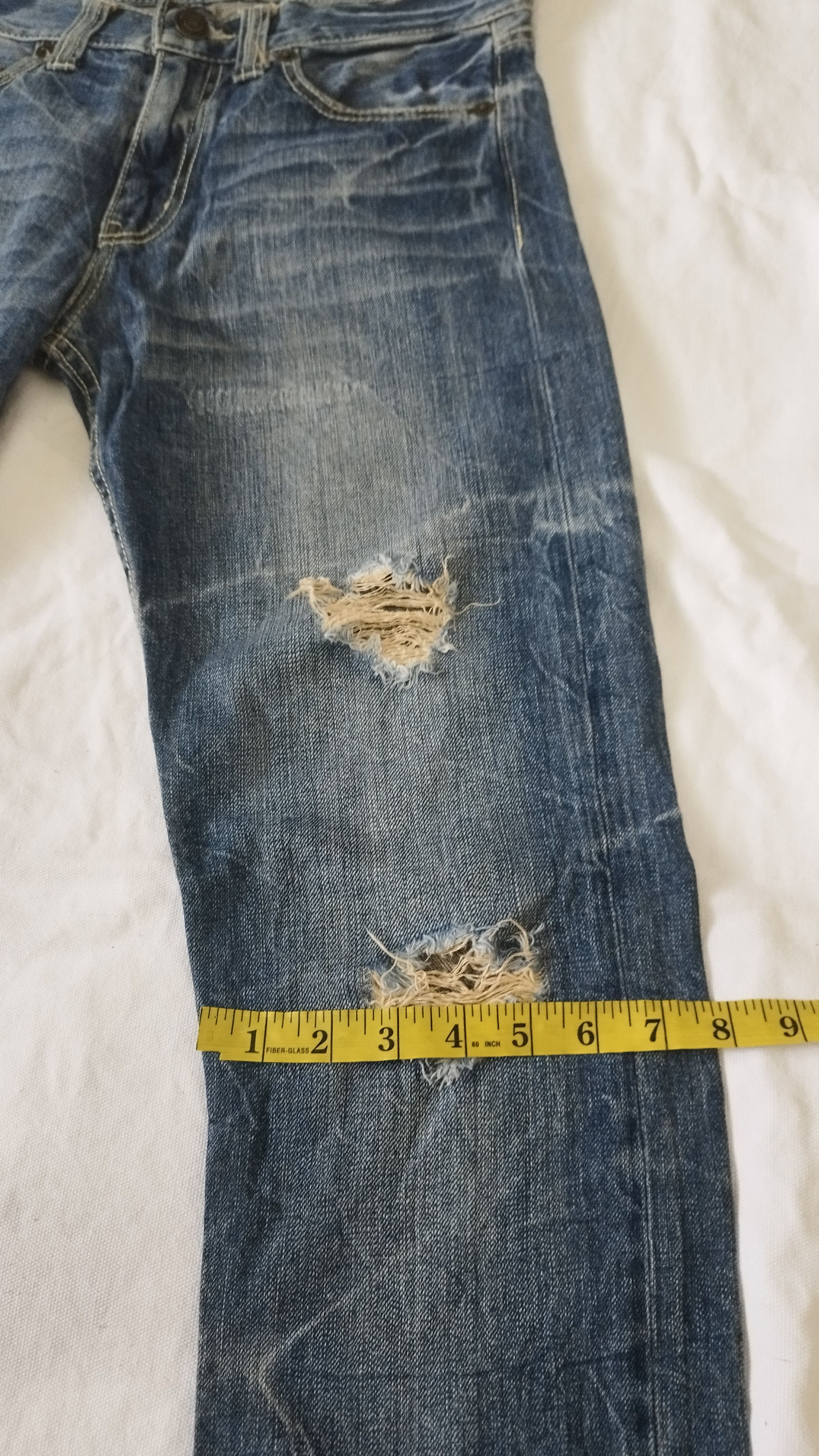 Japanese Brand THEORIA distressed punk design Size US 32 / EU 48 - 9 Thumbnail