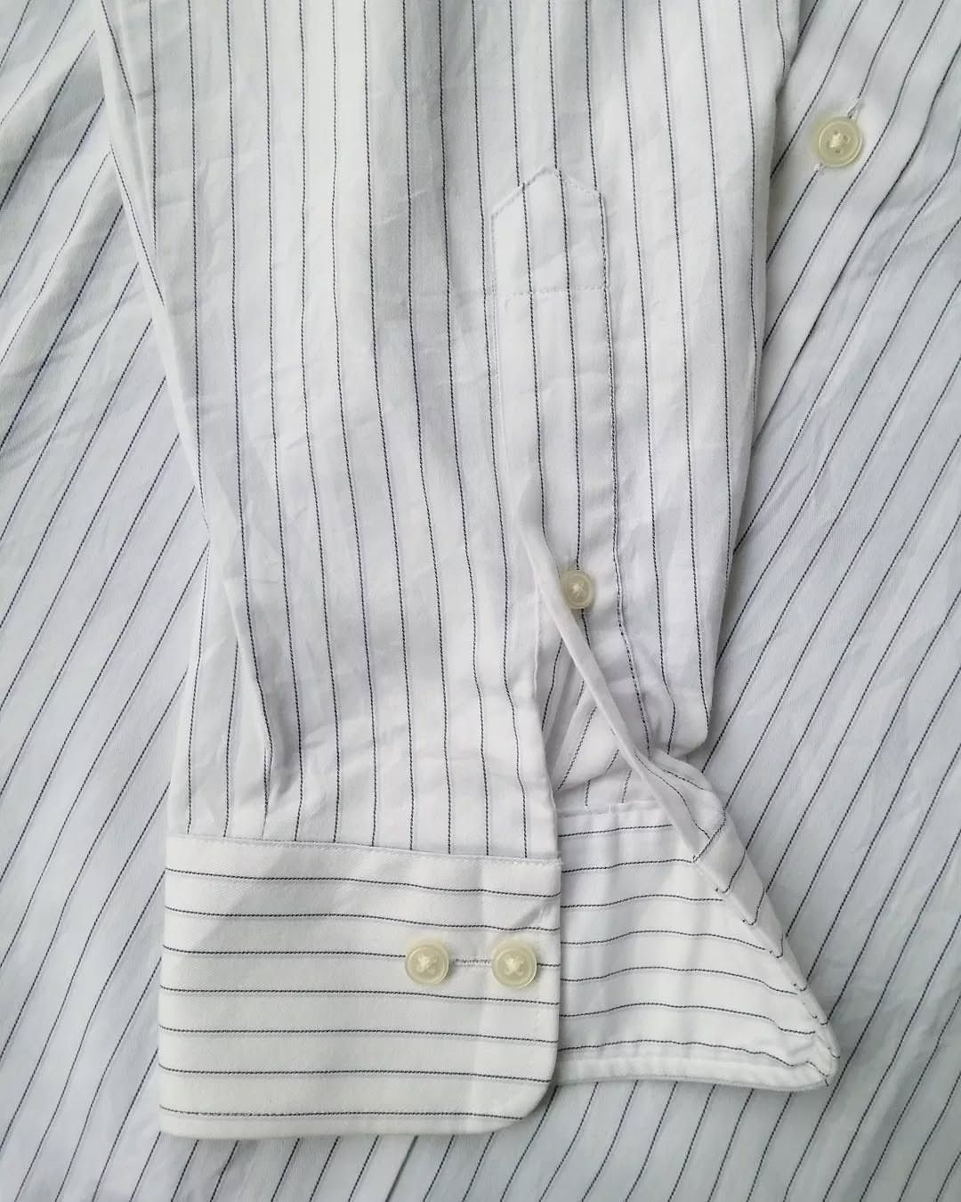 Designer × Japanese Brand × Kansai Yamamoto Kansai Yamamoto Striped Stained Longsleeve Shirt Size US L / EU 52-54 / 3 - 8 Thumbnail