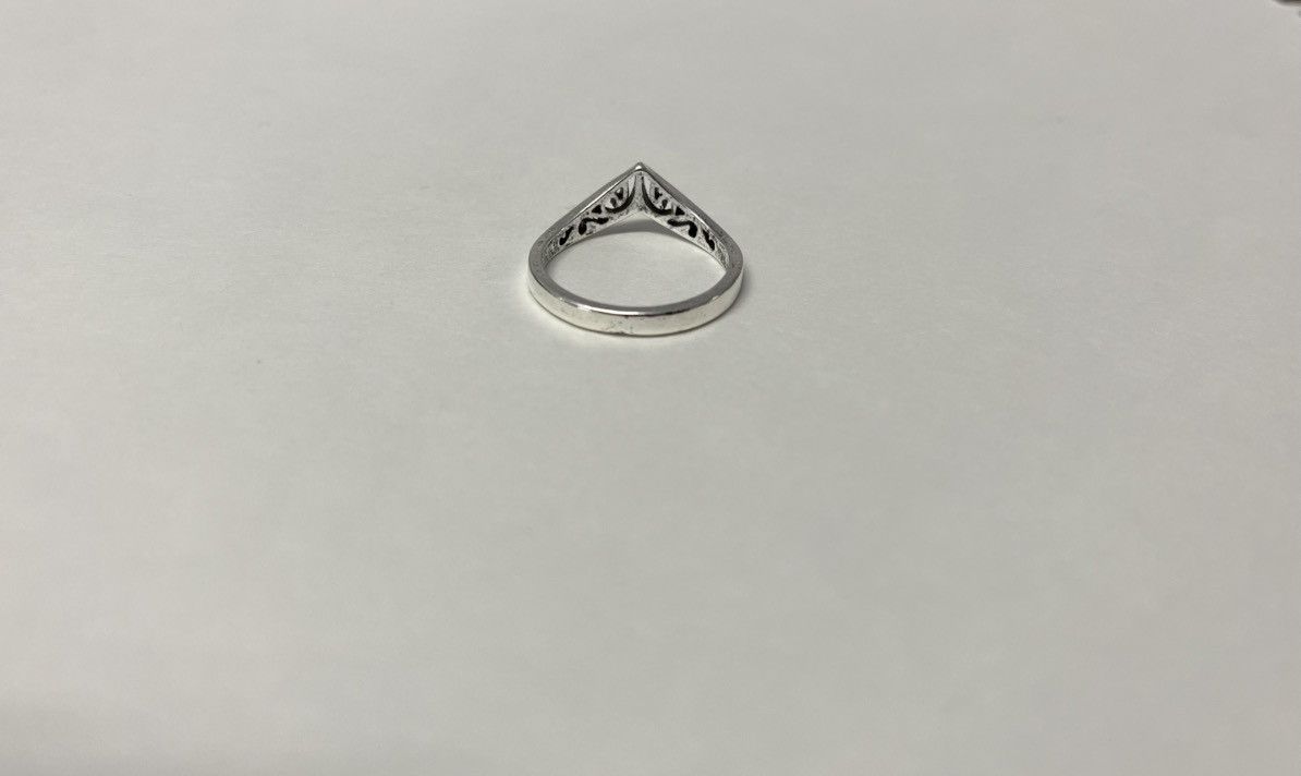 Vintage Vintage silver style crown ring Size ONE SIZE - 2 Thumbnail