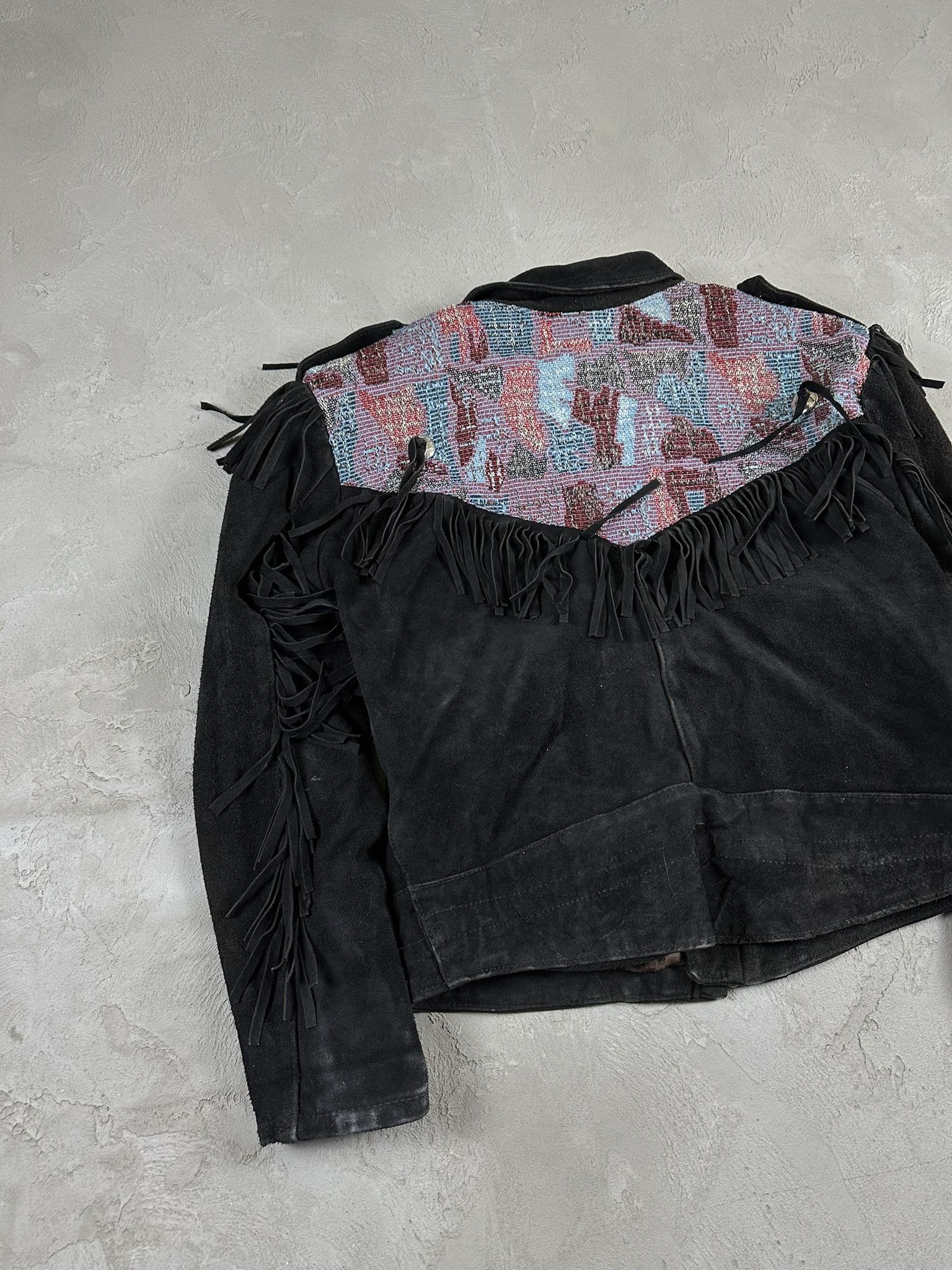 Genuine Leather Vintage Suede Avant Garde Cowboy Boxy Leather Jacket Size US M / EU 48-50 / 2 - 10 Thumbnail