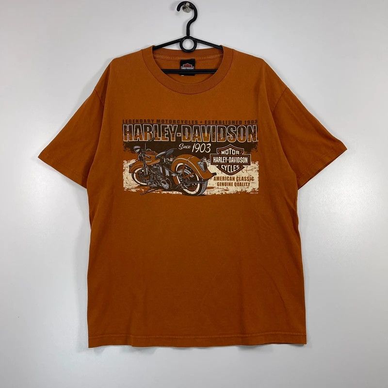 Harley Davidson Harley Davidson Boston T Shirt Big Logo USA Sz L Size US L / EU 52-54 / 3 - 1 Thumbnail