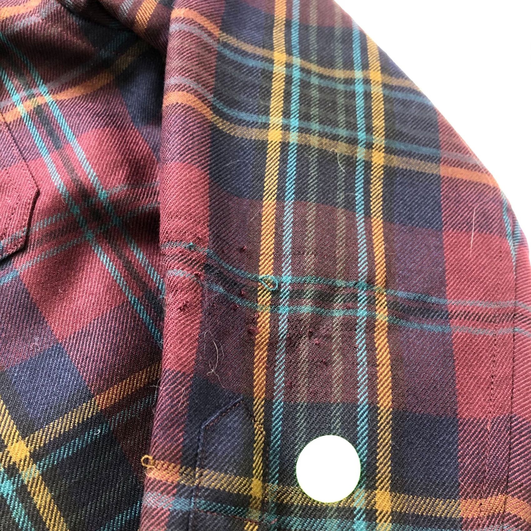 Ralph Lauren Lauren Ralph Lauren Shirt Petite Small Worsted Wool Plaid Red LS Zip PLS READ Size S / US 4 / IT 40 - 4 Thumbnail