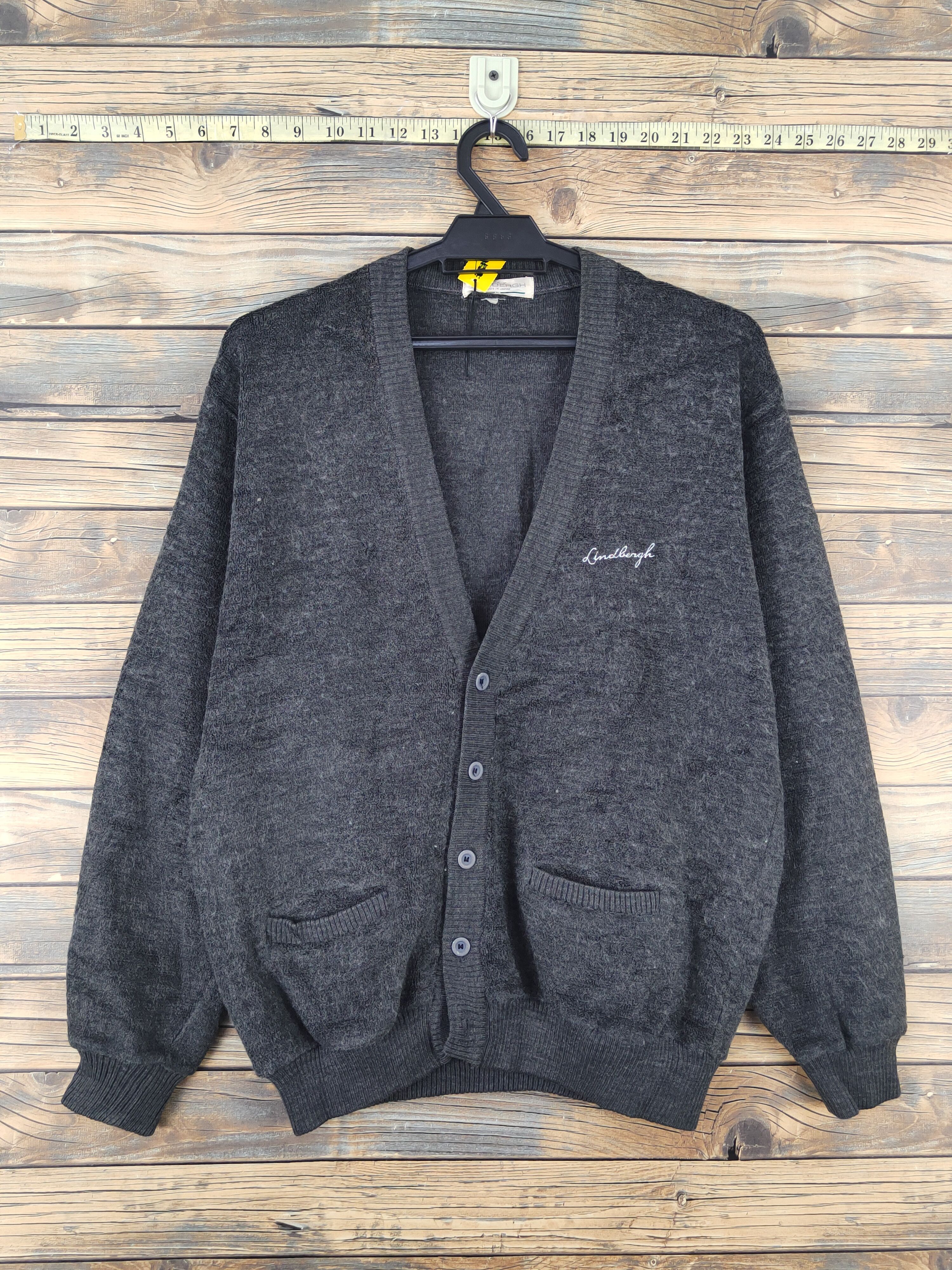 Lindbergh Lindbergh made in Japan vtg Black Knitwear Cardigan #W1825 Size US M / EU 48-50 / 2 - 1 Thumbnail
