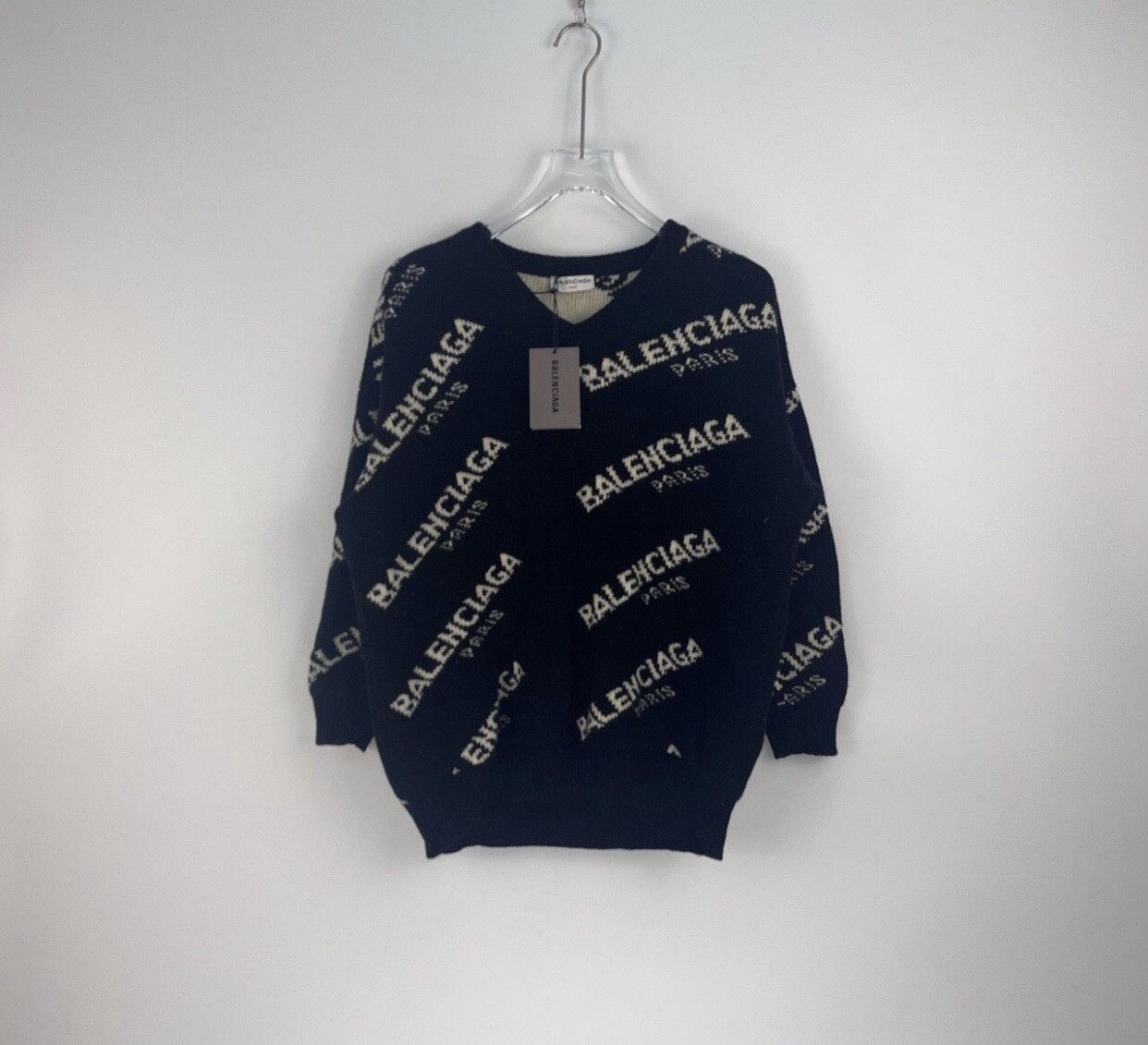 Balenciaga Balenciaga black classic logo wool camel hair sweater Size US S / EU 44-46 / 1 - 3 Thumbnail