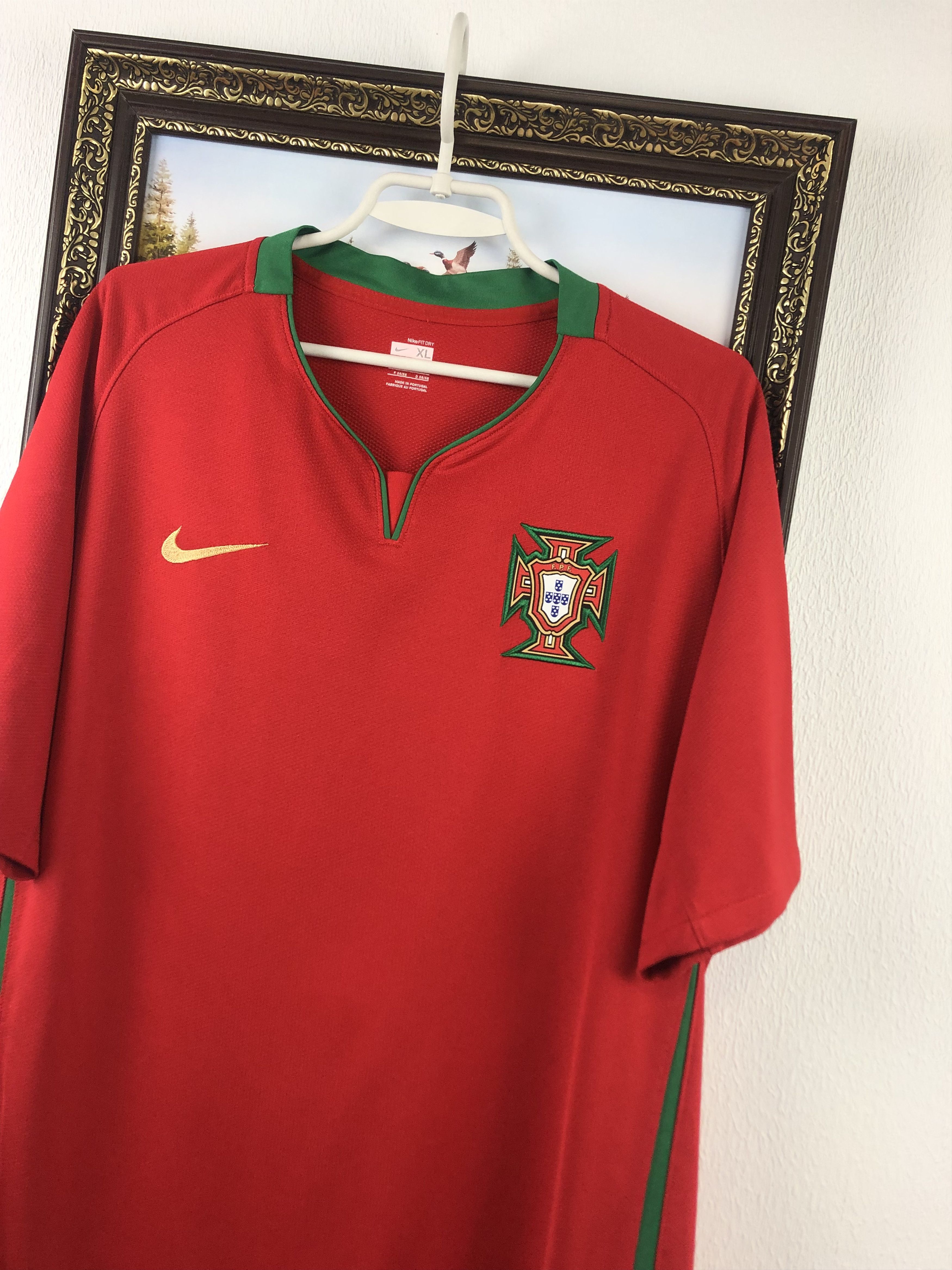 Nike Portugal football shirt 2008 Nike Jersey Ronaldo National Size US XL / EU 56 / 4 - 4 Thumbnail