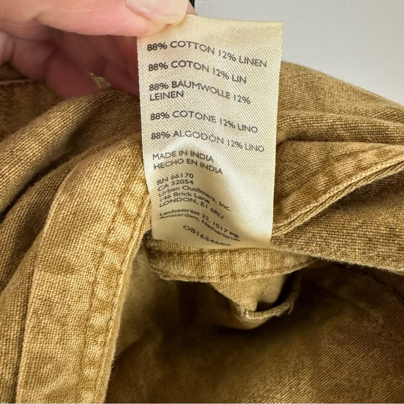 Free People NEW Free People Tan Linen Blend Vintage Wash Shorts Size 10 Size 32" / US 10 / IT 46 - 7 Thumbnail