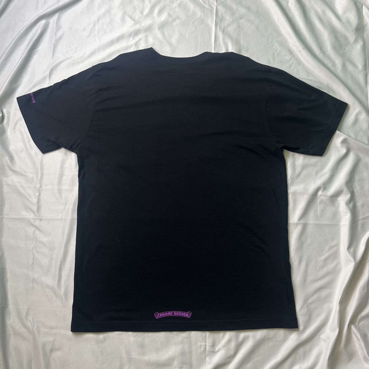 Chrome Hearts Chrome Hearts Purple Neck Letters Black T-Shirt Size US XL / EU 56 / 4 - 2 Thumbnail