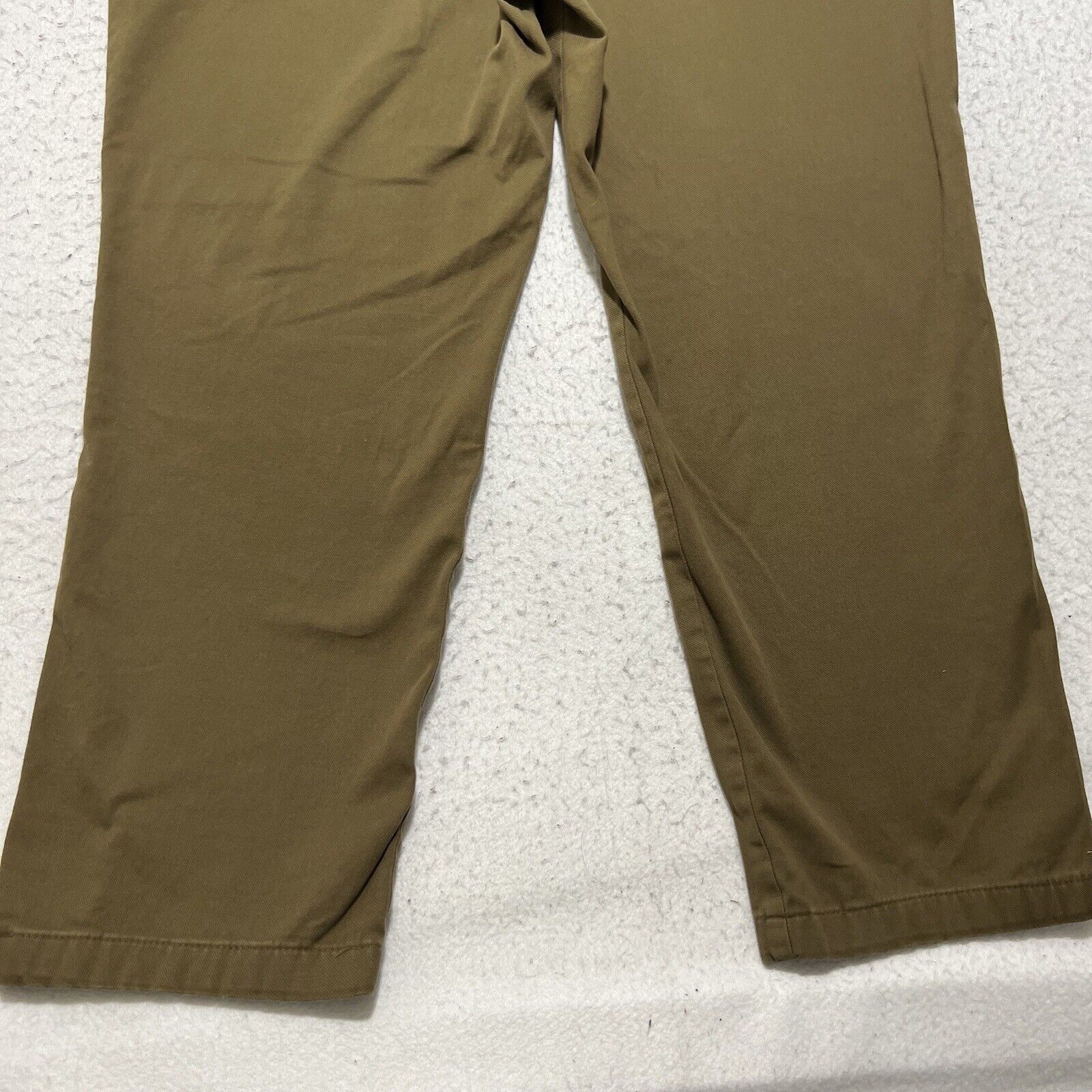 Other Cortefiel 42 Flat Front Dark Brown/Green Chino Pants (42x28) Size US 42 / EU 58 - 9 Thumbnail