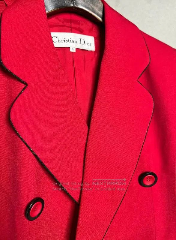 Dior Dior Red Wool Women's Cardigan . Size XXS / US 00 / IT 34 - 4 Thumbnail