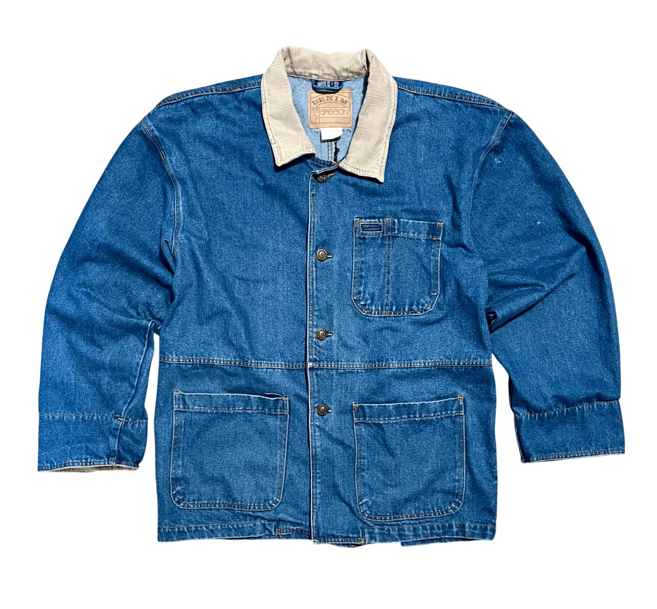 Other Sasson Denim Corduroy Button Up Vintage 90s/Y2K Jacket Size US L / EU 52-54 / 3 - 2 Thumbnail