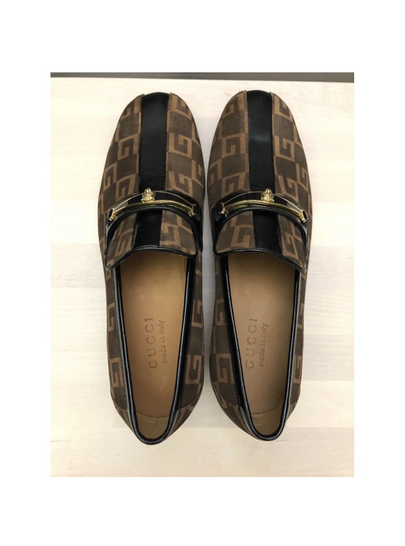Gucci GUCCI 🇮🇹 Suede G Cube Tigerhead Bangle Ornament Loafer 9 NIB Size US 9 / EU 42 - 9 Thumbnail