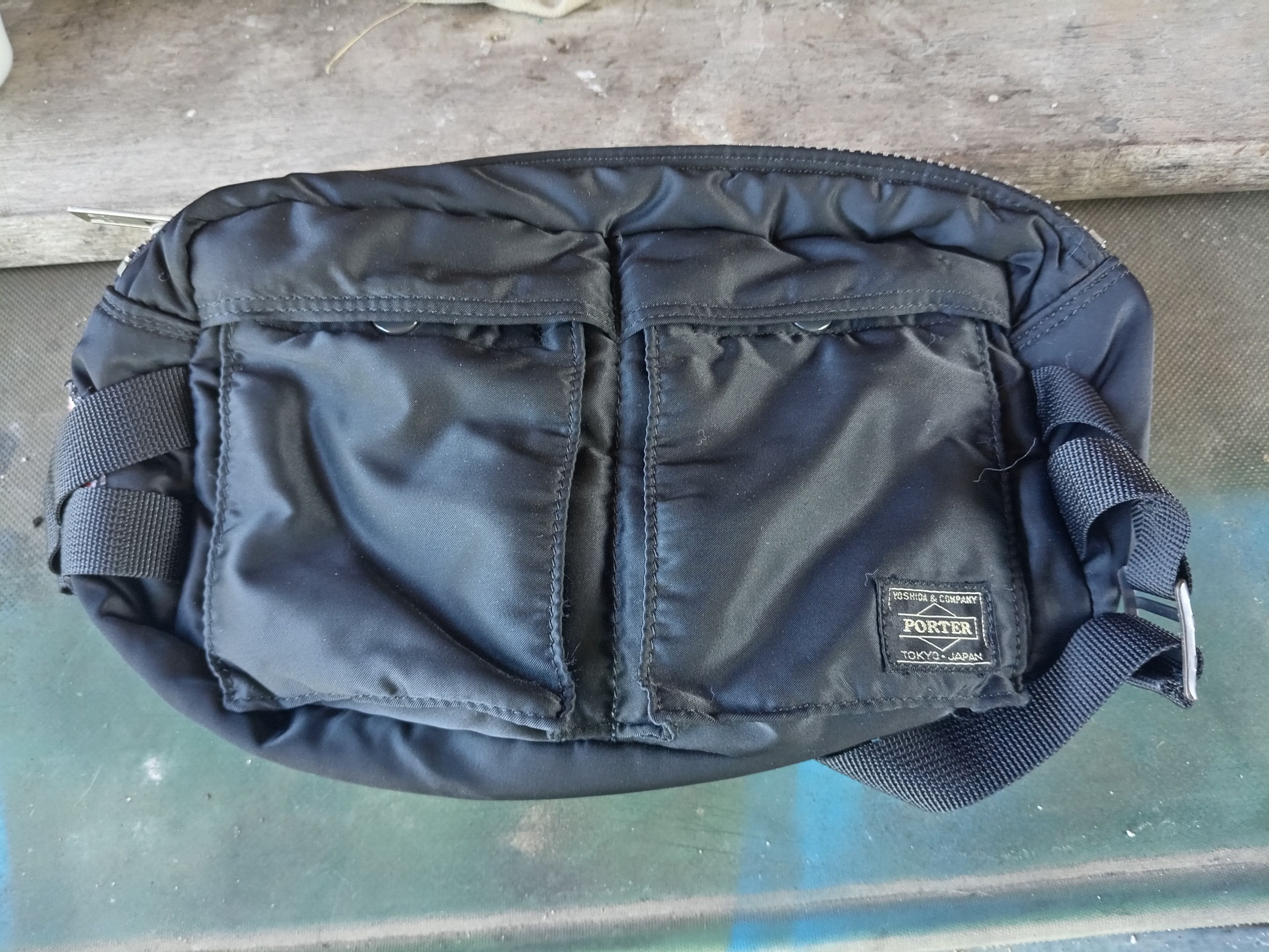 Porter Porter yoshida tanker black waist bag Size ONE SIZE - 1 Thumbnail