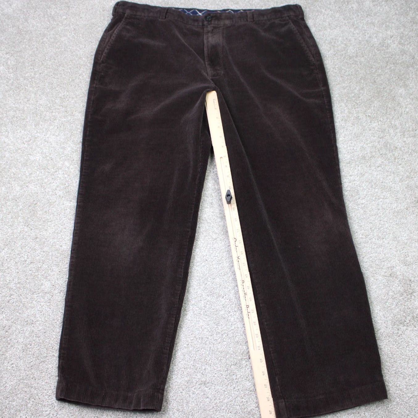 Brooks Brothers Brooks Brothers 346 Pants Mens 42x30 Brown Cotton Corduroy Flat Front Dress Pants Regular Pockets Solid Vintage No Size US 42 / EU 58 - 2 Thumbnail