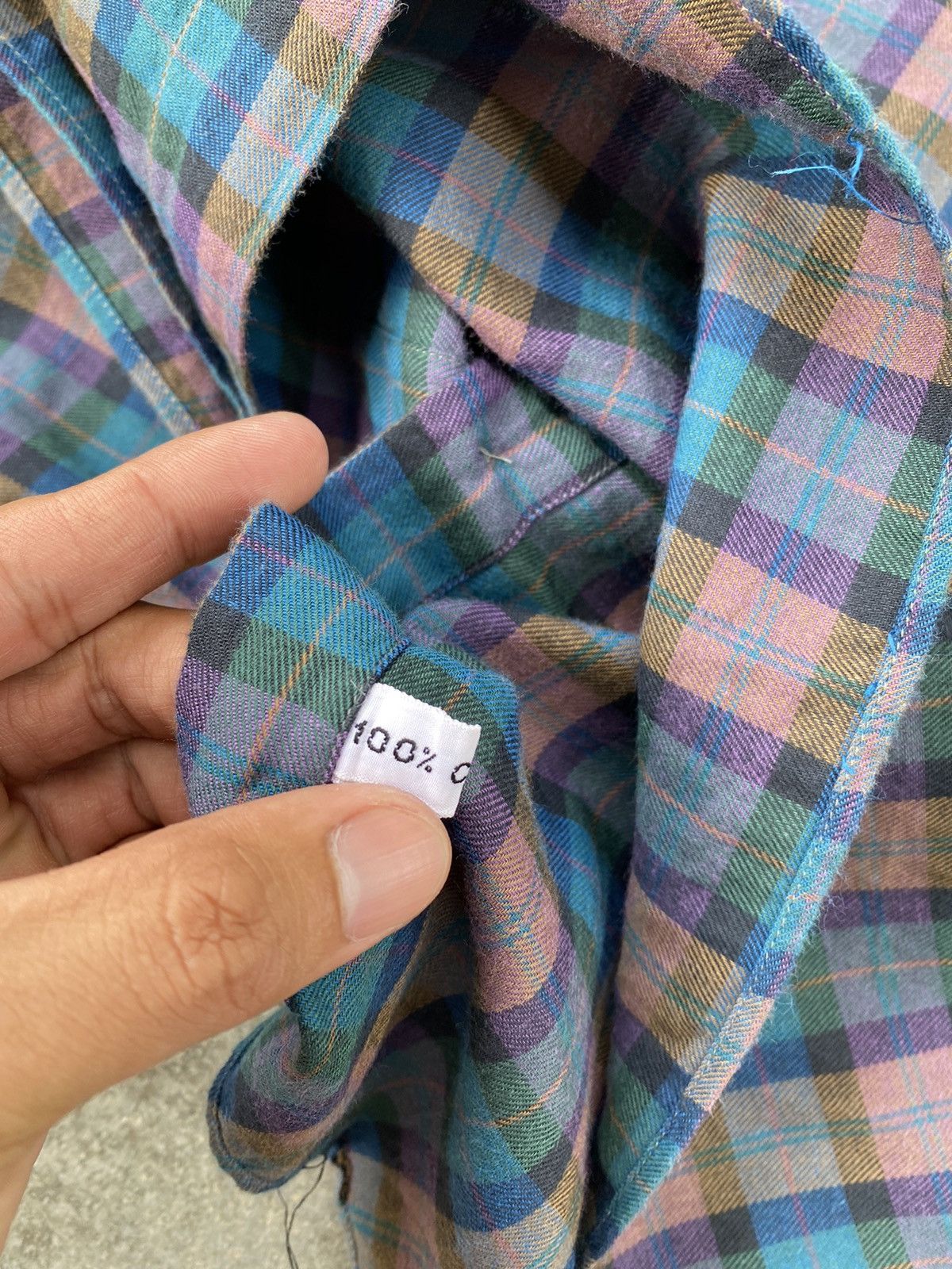 Givenchy Vintage 70s Givenchy Gentleman Paris Plaid Button Ups Size US M / EU 48-50 / 2 - 4 Thumbnail