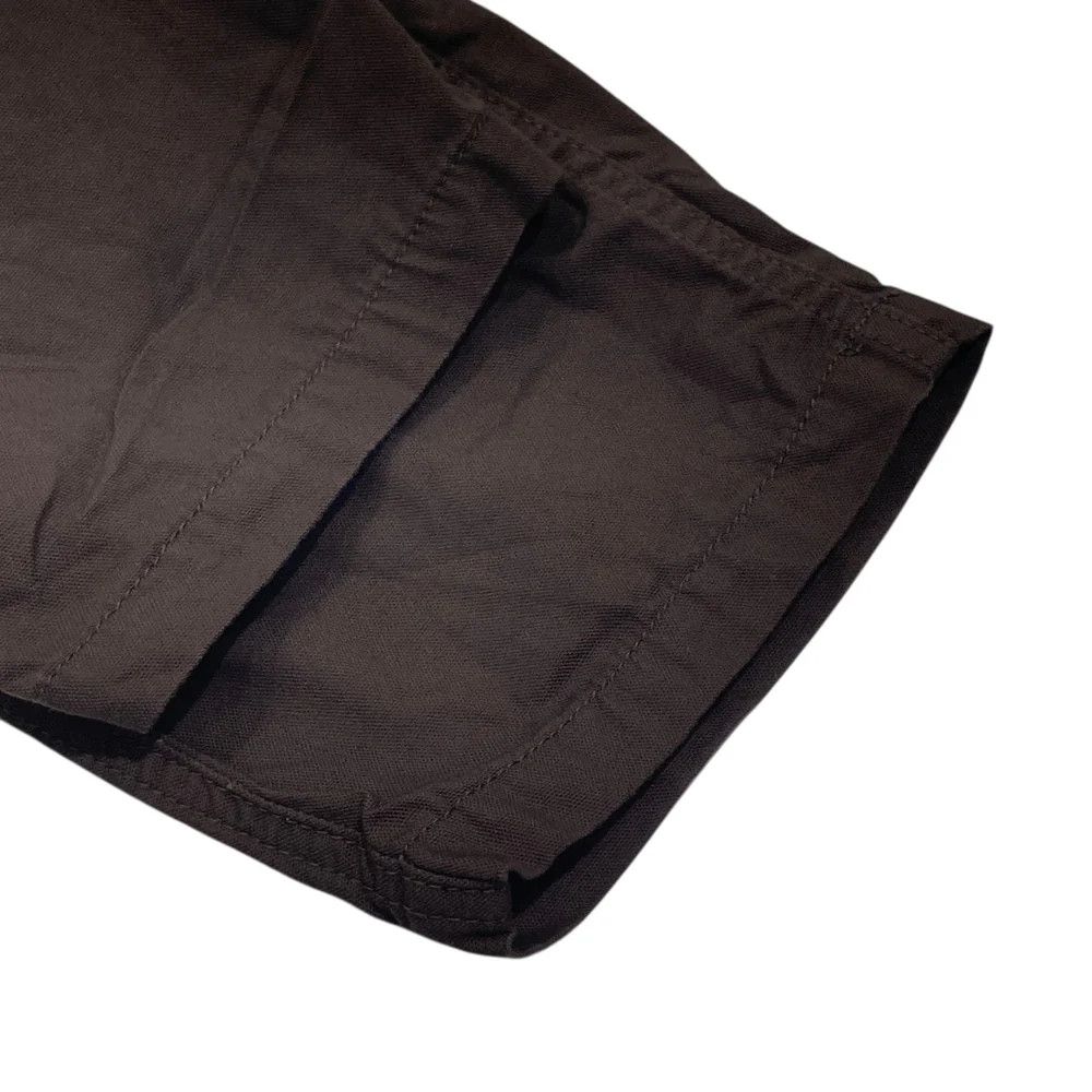 Yohji Yamamoto BLACK Scandal Yohji Yamamoto/ 25SSOXFORD NO-TUCK WORK PANTS Size US 35 - 4 Thumbnail