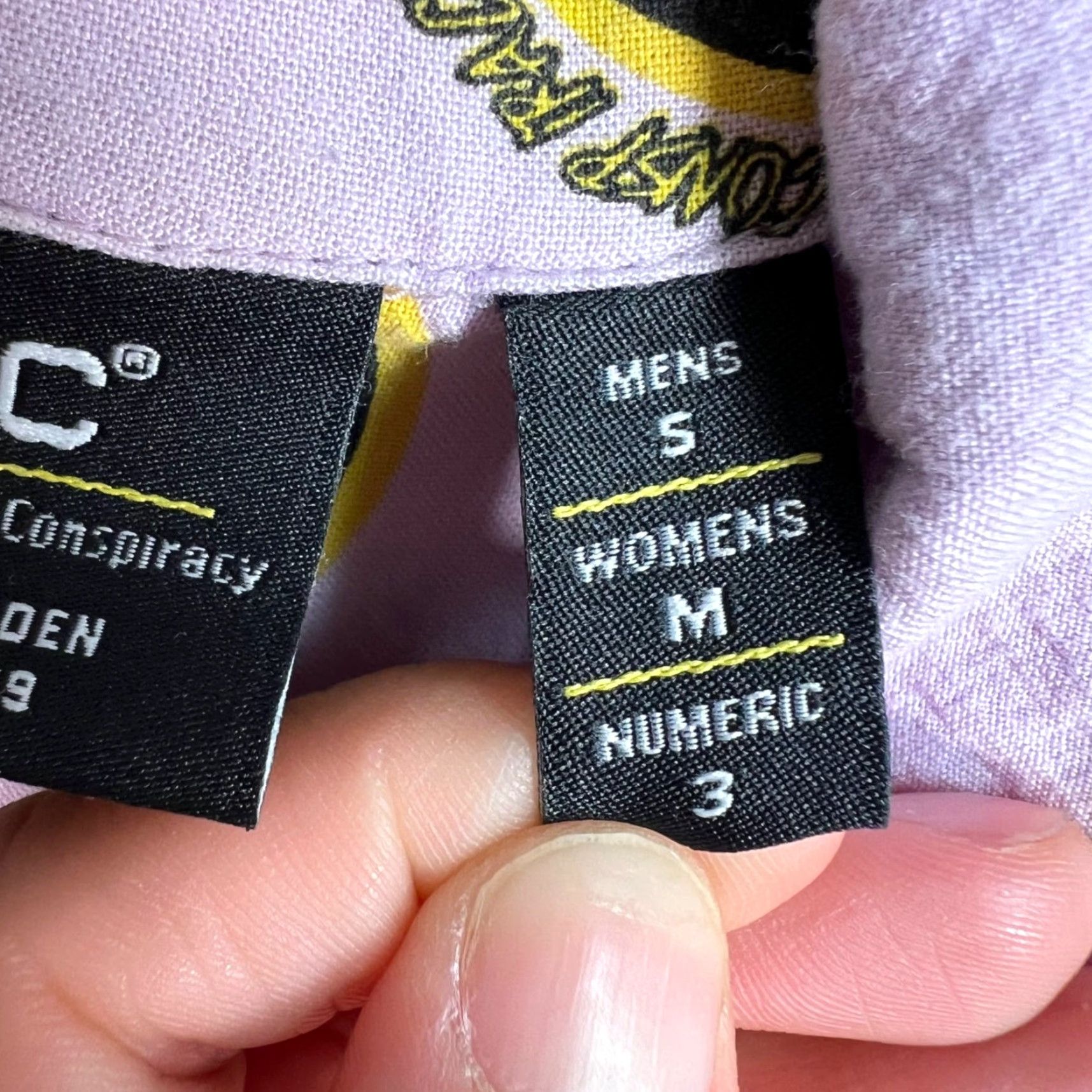WeSC WESC Mens Small Button-Up Shirt Pink Smiley Face Print Black & Yellow Size US S / EU 44-46 / 1 - 4 Thumbnail