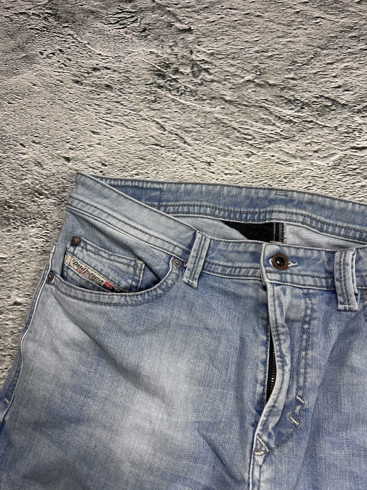 Diesel × Vintage Diesel jeans vintage baby blue Thavar Y2K slim fit Size US 34 / EU 50 - 7 Thumbnail