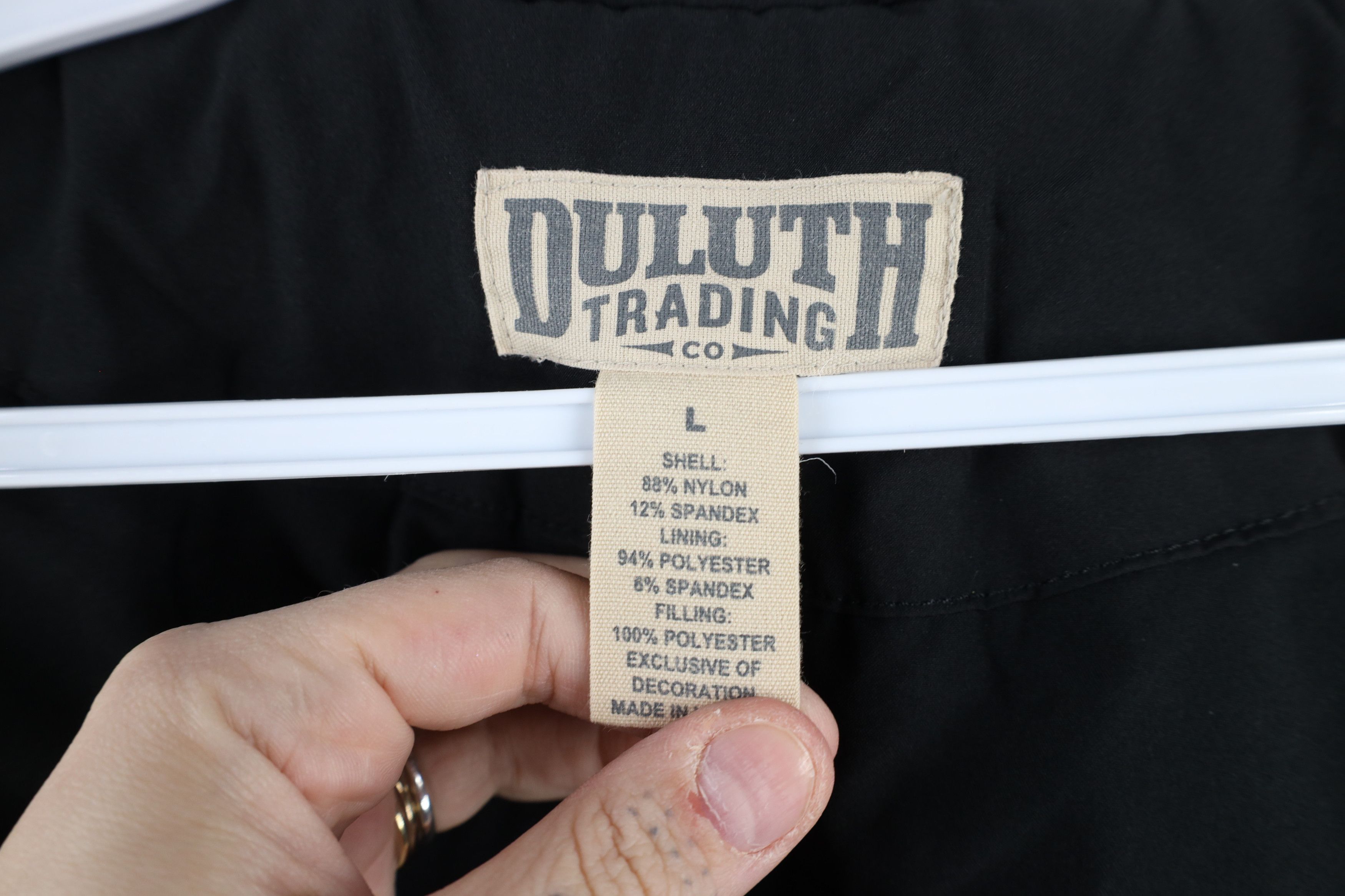 Duluth Trading Company × Vintage Duluth Trading Co Full Zip Tactical Hooded Puffer Jacket Size US L / EU 52-54 / 3 - 11 Thumbnail