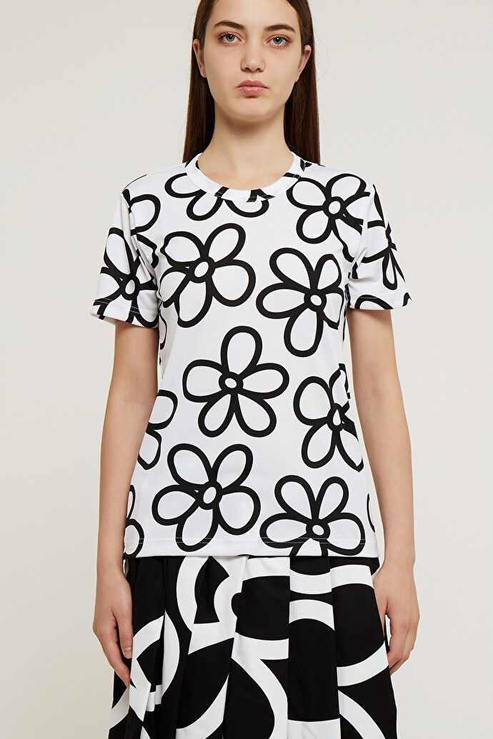 Comme des Garcons Comme des Garcons Dri-fit Floral Print Shirt Size M / US 6-8 / IT 42-44 - 1 Thumbnail
