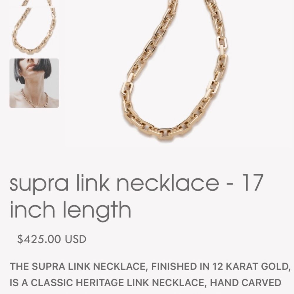 Eddie Borgo eddie borgo chain link necklace NWT Size ONE SIZE - 3 Thumbnail