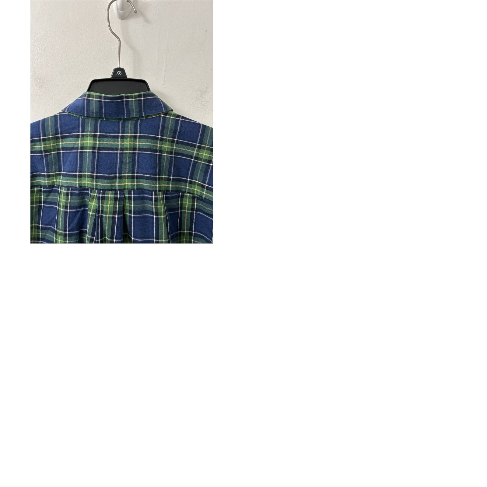 Vintage LL Bean Merino Wool Shirt Mens L Blue Plaid Button-Up Classic Fit Fall Spring Wool Blend Wrinkle Resistant Vintage No Size US L / EU 52-54 / 3 - 9 Thumbnail
