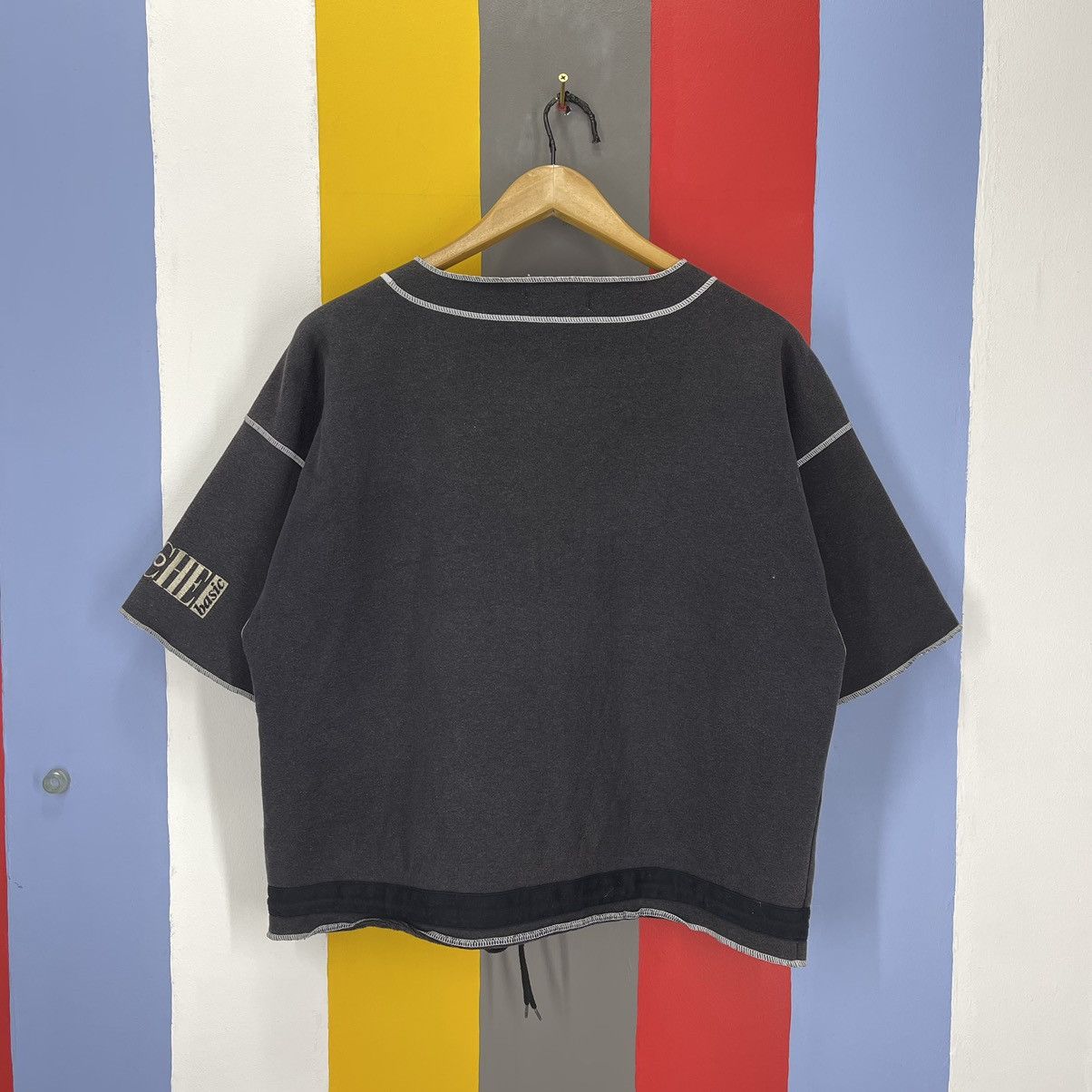 Japanese Brand Vintage LAGACHE Short Sleeve Sweatshirt Jumper #1430/AX Size L / US 10 / IT 46 - 9 Thumbnail