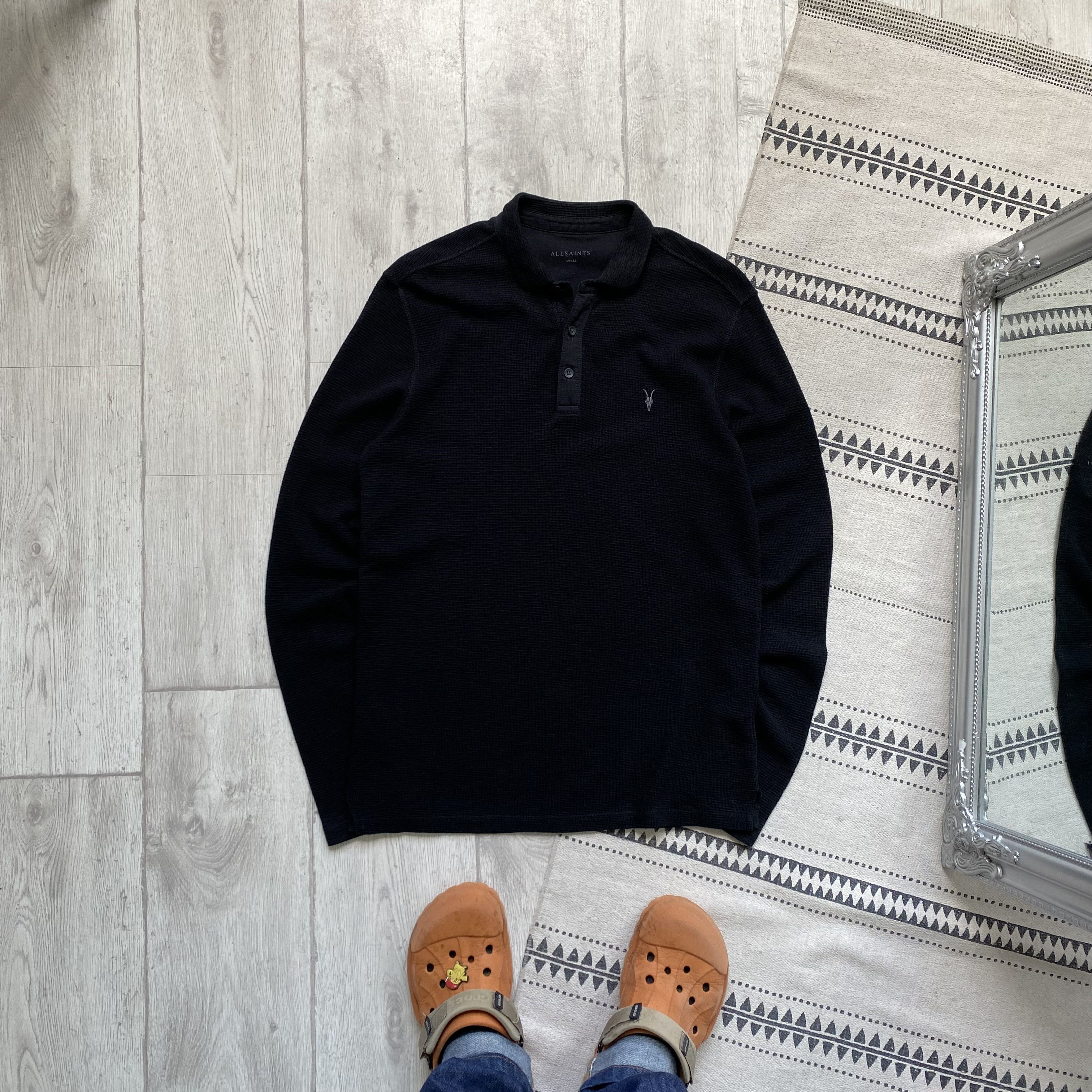Allsaints 🦍 Luxury ALLSAINTS Rugby Shirt Polo longsleeve tee Size US S / EU 44-46 / 1 - 1 Thumbnail