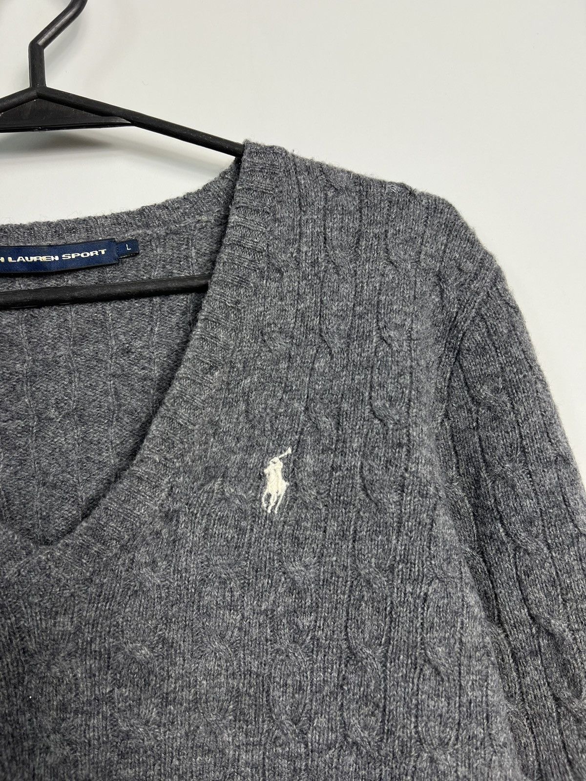 Polo Ralph Lauren × Ralph Lauren Sport Braid Sweater Ralph Lauren 100% Lambs Wool Size L / US 10 / IT 46 - 3 Thumbnail