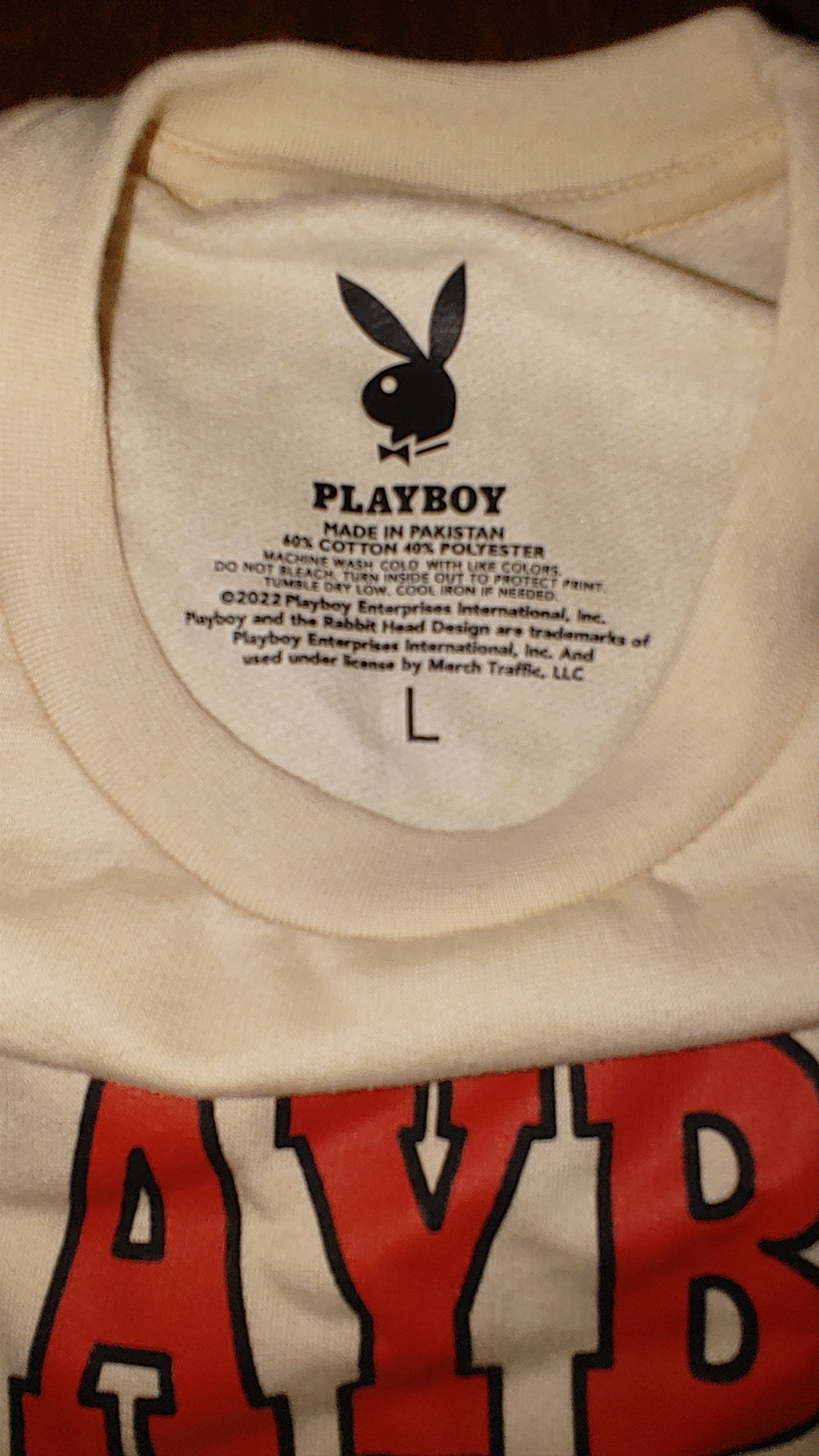 Playboy Playboy Classic Crewneck Unisex Sweatshirt L Size US L / EU 52-54 / 3 - 4 Thumbnail