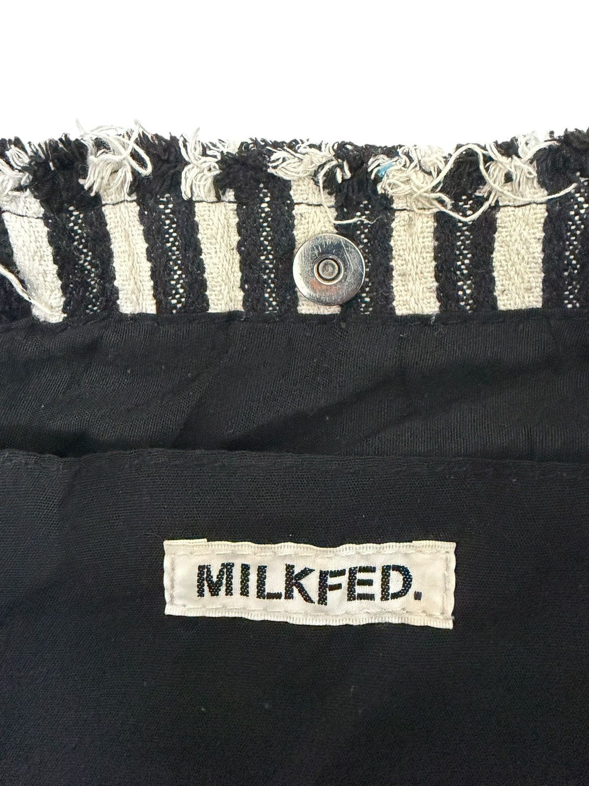Japanese Brand MILKFED SOFIA COPPOLA VERTICAL STRIPED RED EMBROIDERED LOGO Size ONE SIZE - 10 Thumbnail
