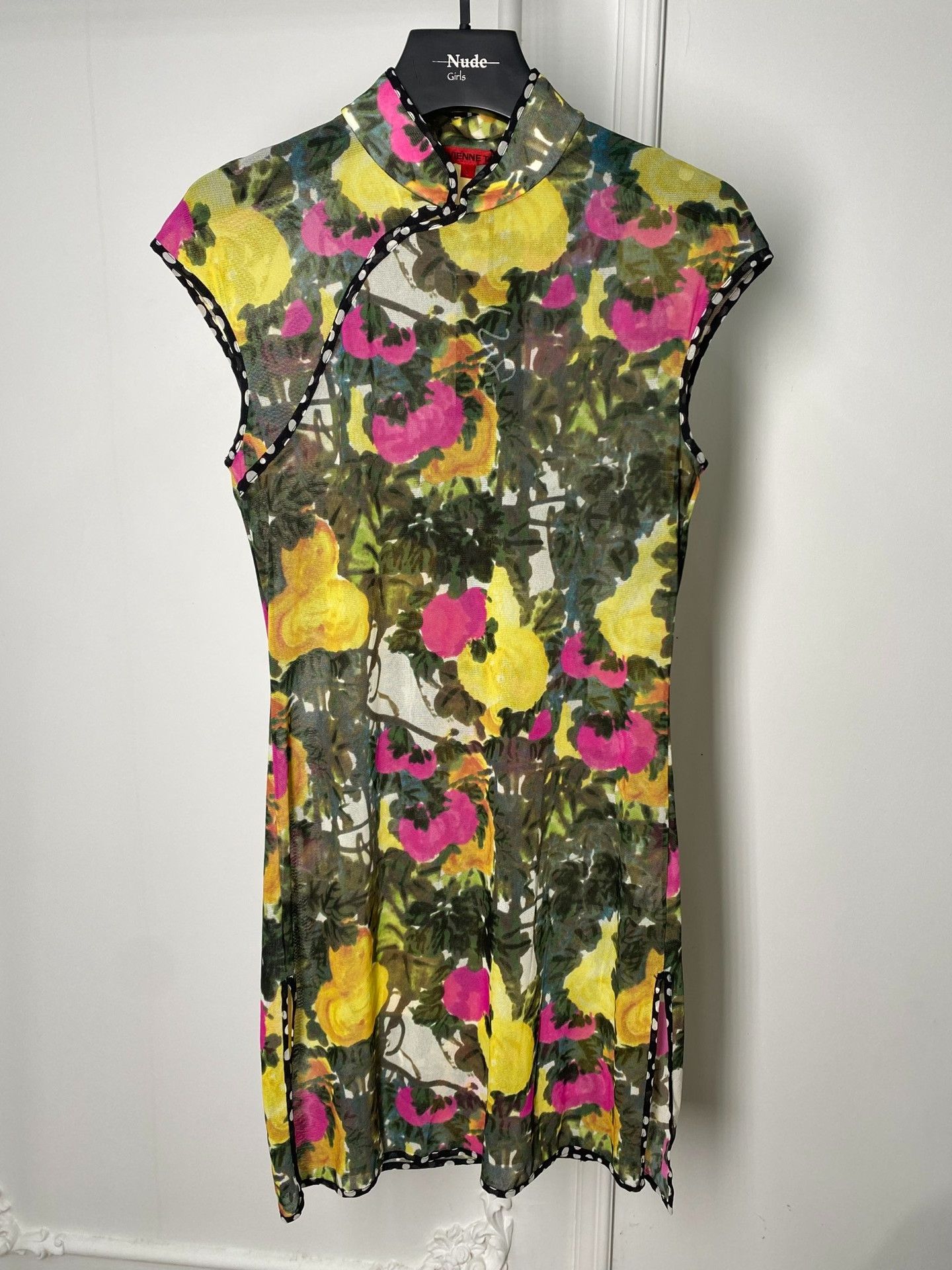 Vivienne Tam Vivienne Tam Oil Painting Flower Tulle Qipao Size S / US 4 / IT 40 - 1 Thumbnail