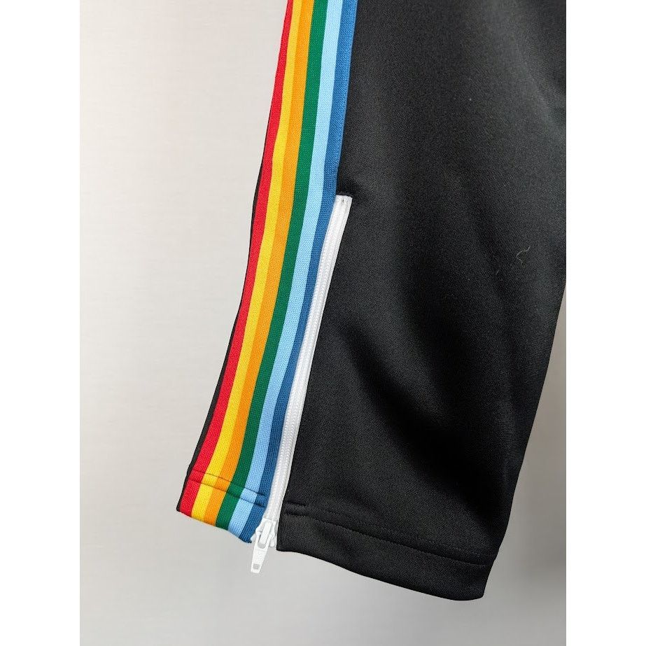 Palm Angels o1rshd1 Rainbow Track Pants in Black/Multicolor Size US 34 / EU 50 - 14 Thumbnail