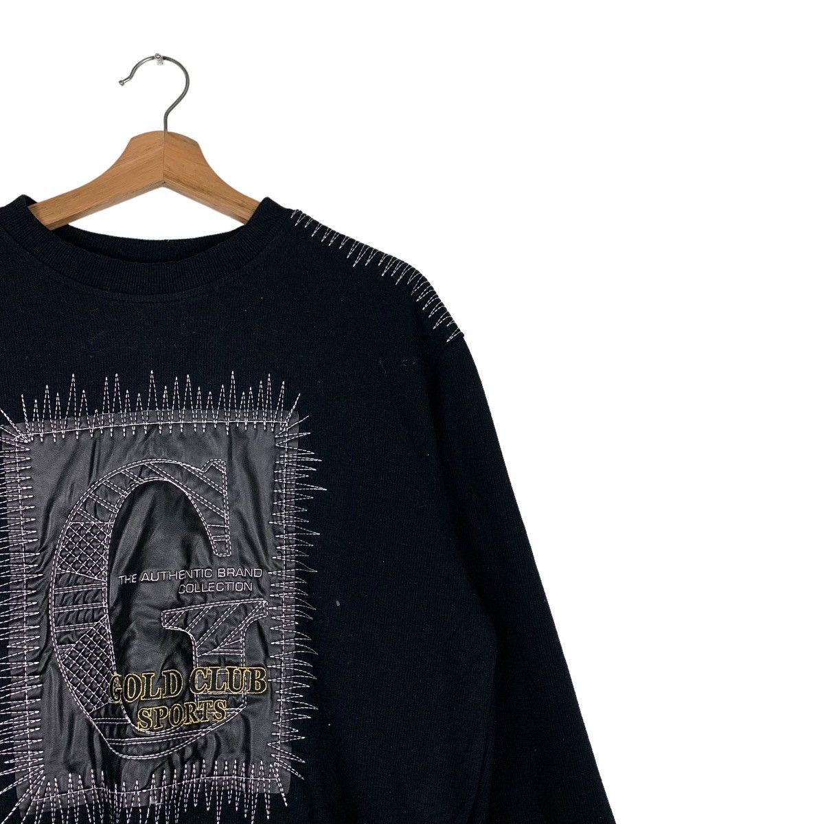 Japanese Brand GOLD CLUB SPORTS Embroidery Big Logo Sweatshirt #0349-C16 Size US M / EU 48-50 / 2 - 6 Thumbnail
