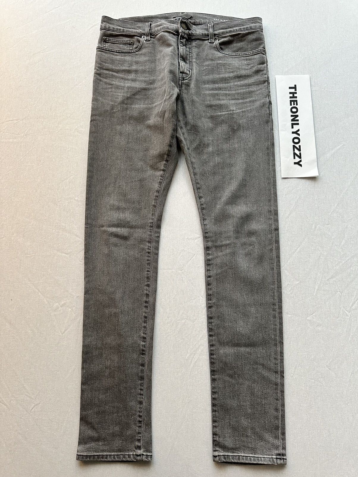 image of Saint Laurent Paris 2016 Saint Laurent D02 Grey Skinny Jeans Size 32, Men's
