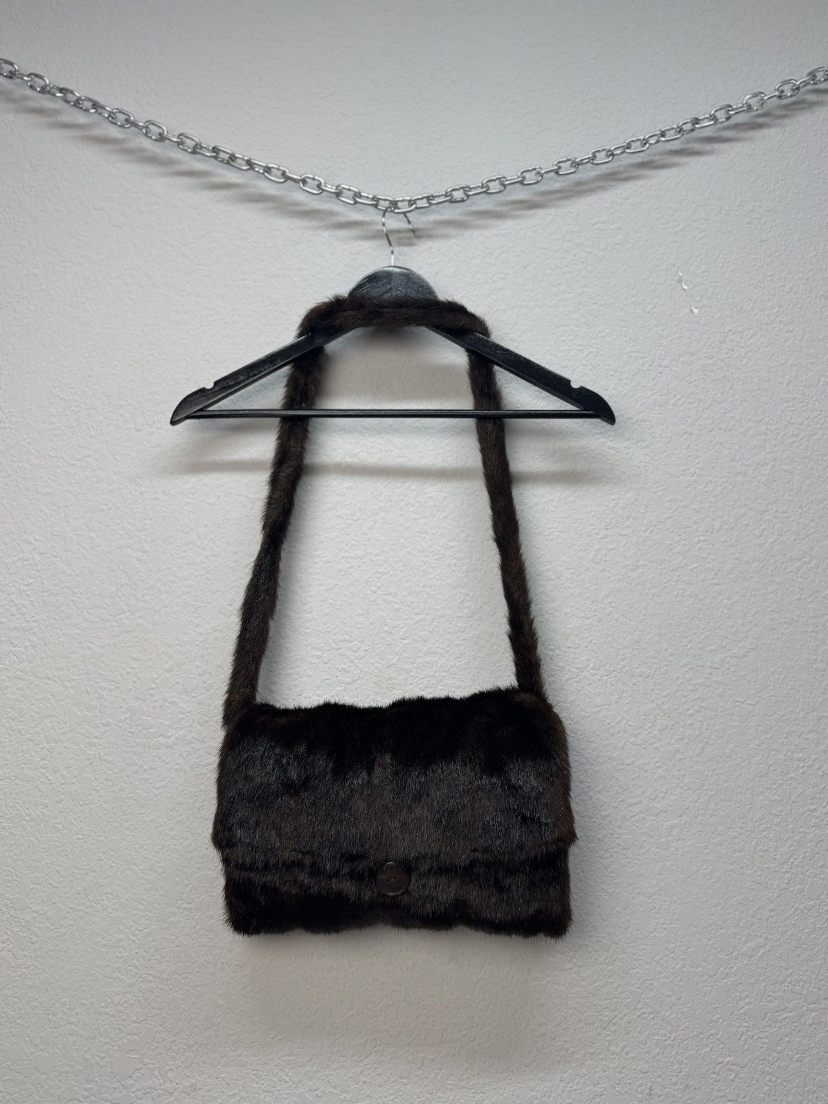 If Six Was Nine Vintage Hysteric Glamour Style Fur Rabbit Opium Bag Gothic Size ONE SIZE - 2 Thumbnail