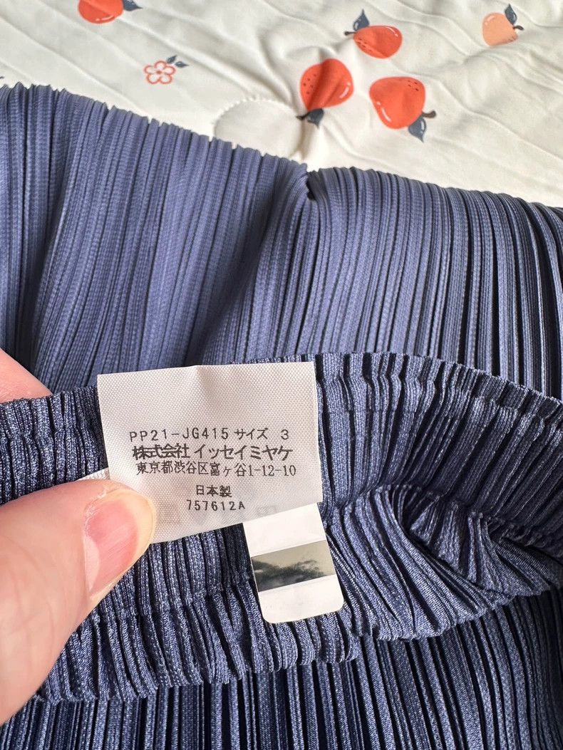 Issey Miyake Issey Miyake size:3 Blue-gray pleated skirt Size 31" - 7 Thumbnail