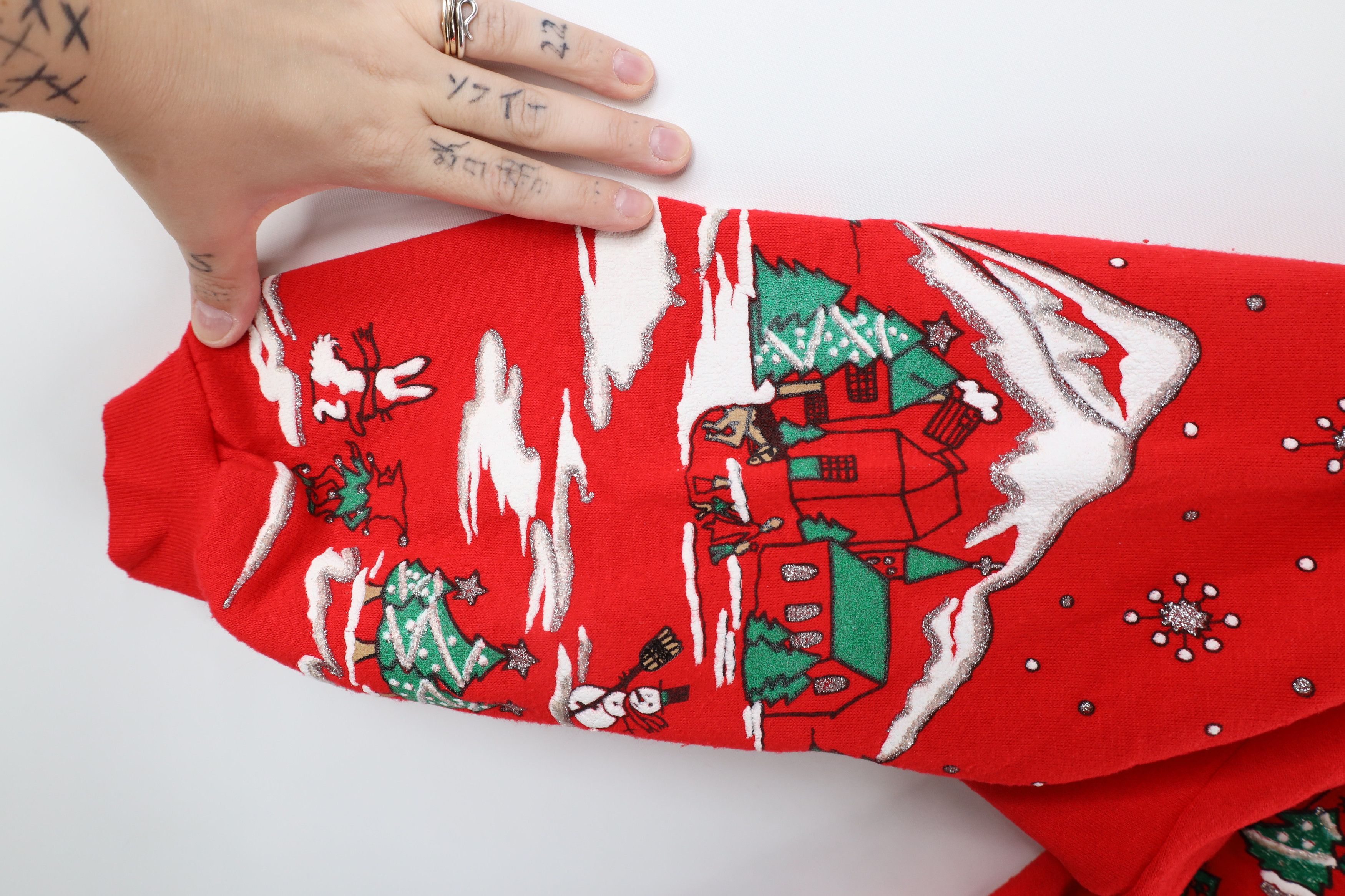 Vintage Vintage 90s Streetwear Town All Over Print Sweatshirt USA Size L / US 10 / IT 46 - 8 Thumbnail