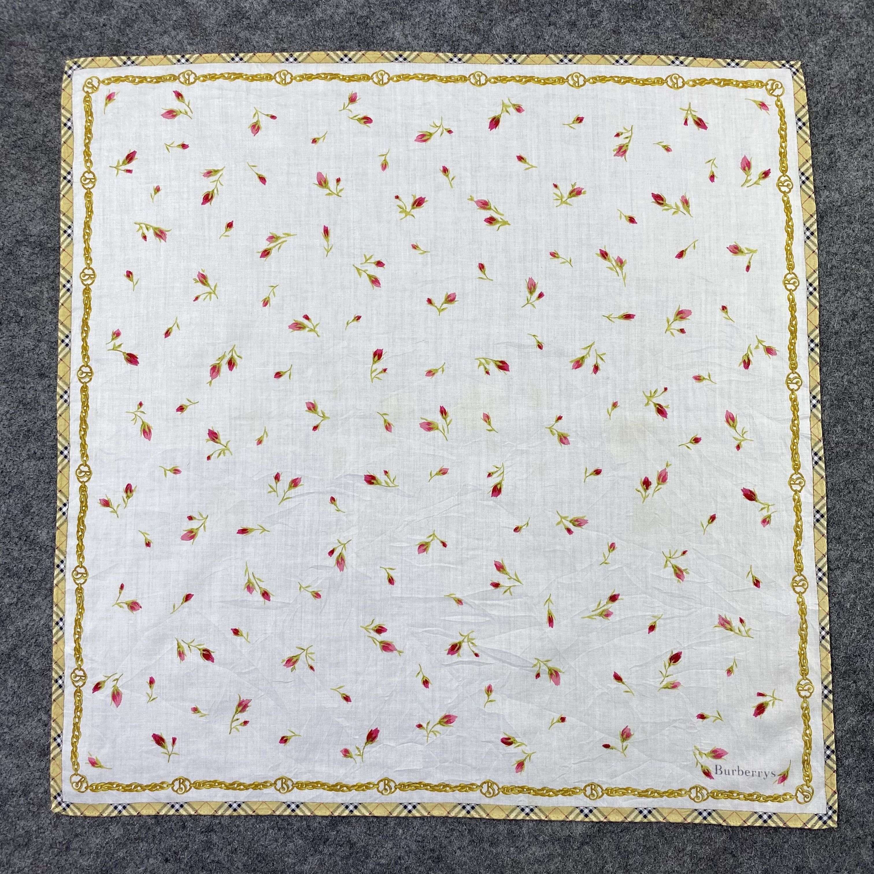 Burberry Burberrys Handkerchief Neckerchief Bandana-B1756 Size ONE SIZE - 3 Thumbnail