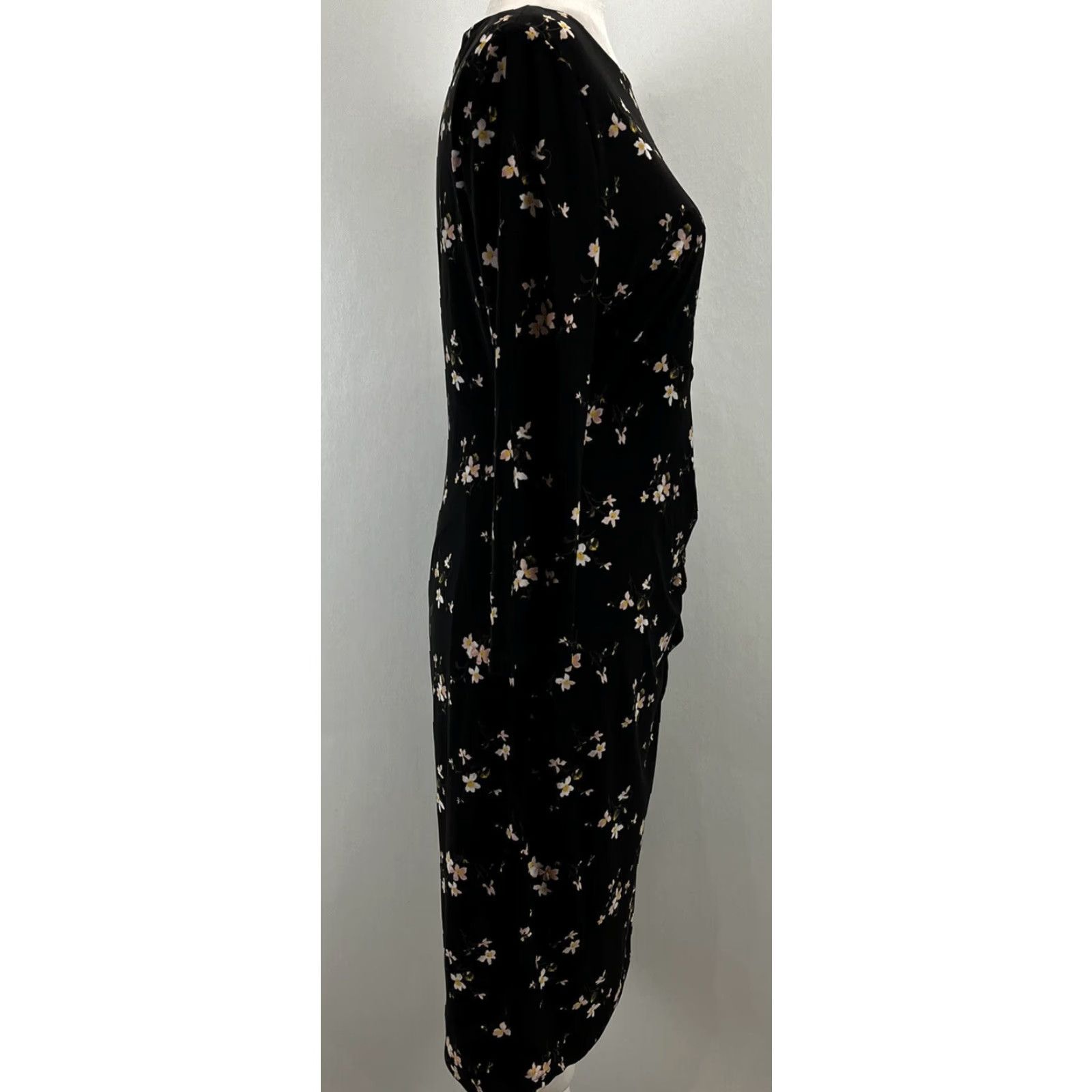 Ralph Lauren LAUREN RALPH LAUREN Floral Stretch Pencil Dress 10 Multicolor 3/4 Sleeve Womens Size L / US 10 / IT 46 - 4 Thumbnail