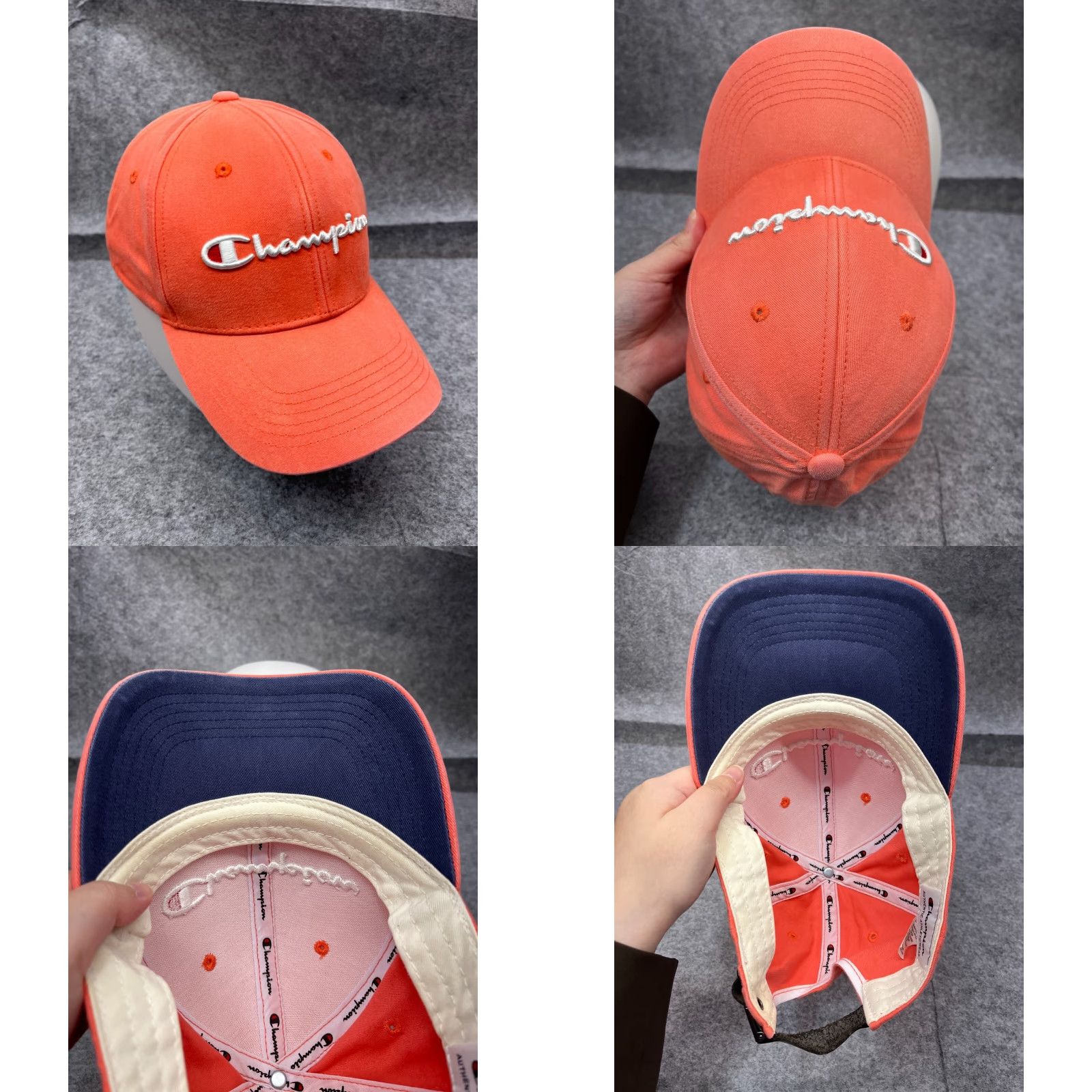 Champion Champion Hat Cap - Golf Style - Pink - One Size - Cotton Twill - Adjustable Strap Back - Adult Men’s Hat Size ONE SIZE - 8 Thumbnail