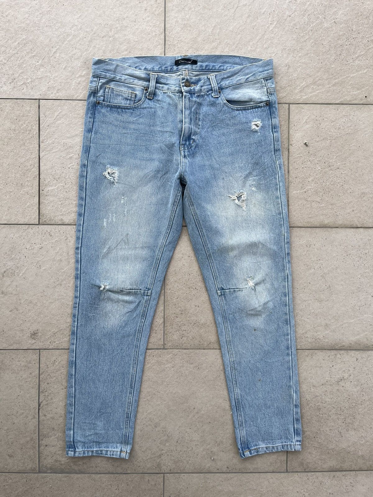 Other 🔥 Continental Distressed Denim Streetwear Jeans W34🔥 Size US 34 / EU 50 - 2 Thumbnail