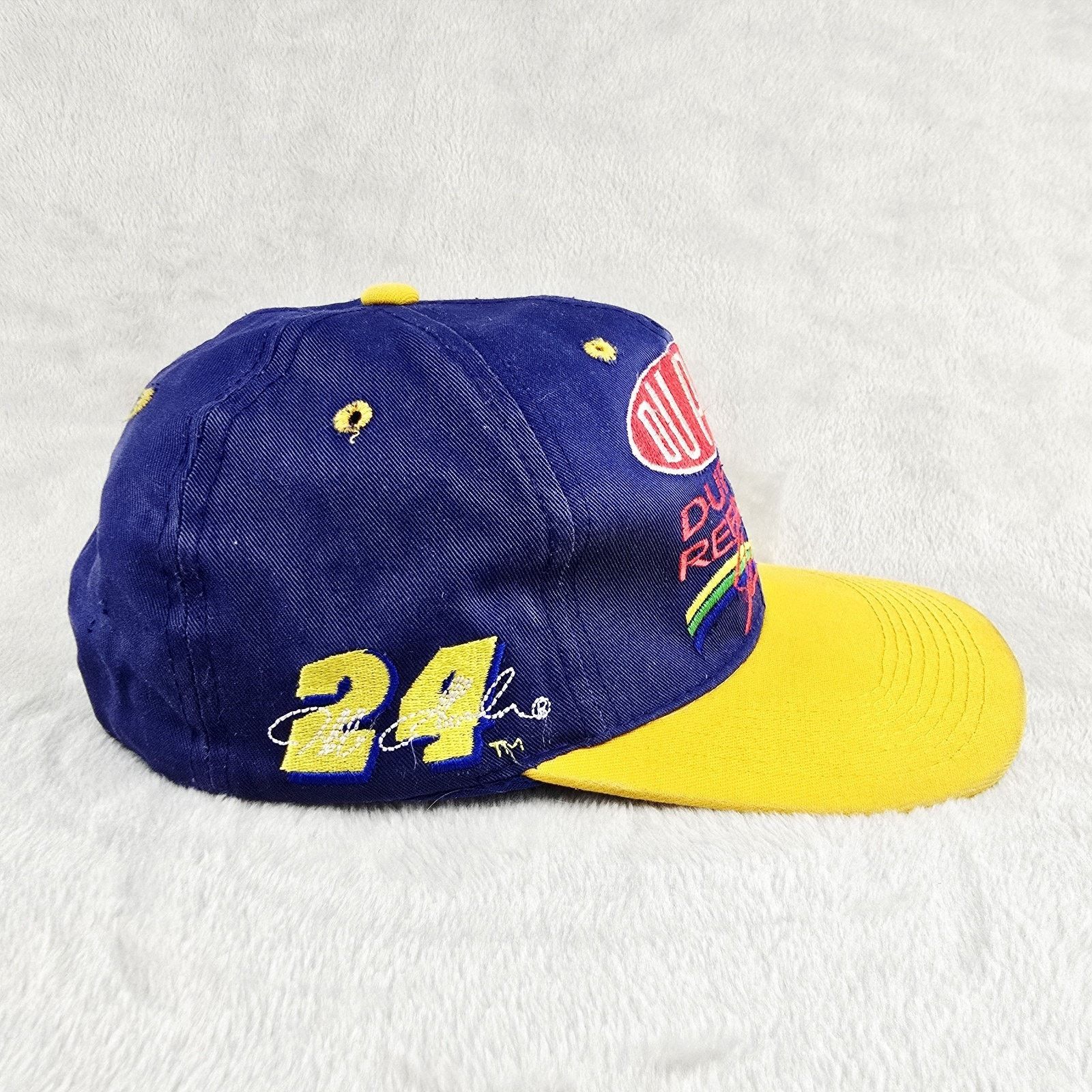 NASCAR Vintage NASCAR Dupont Racing 24 Jeff Gordon Snapback Hat 90s Size ONE SIZE - 3 Thumbnail