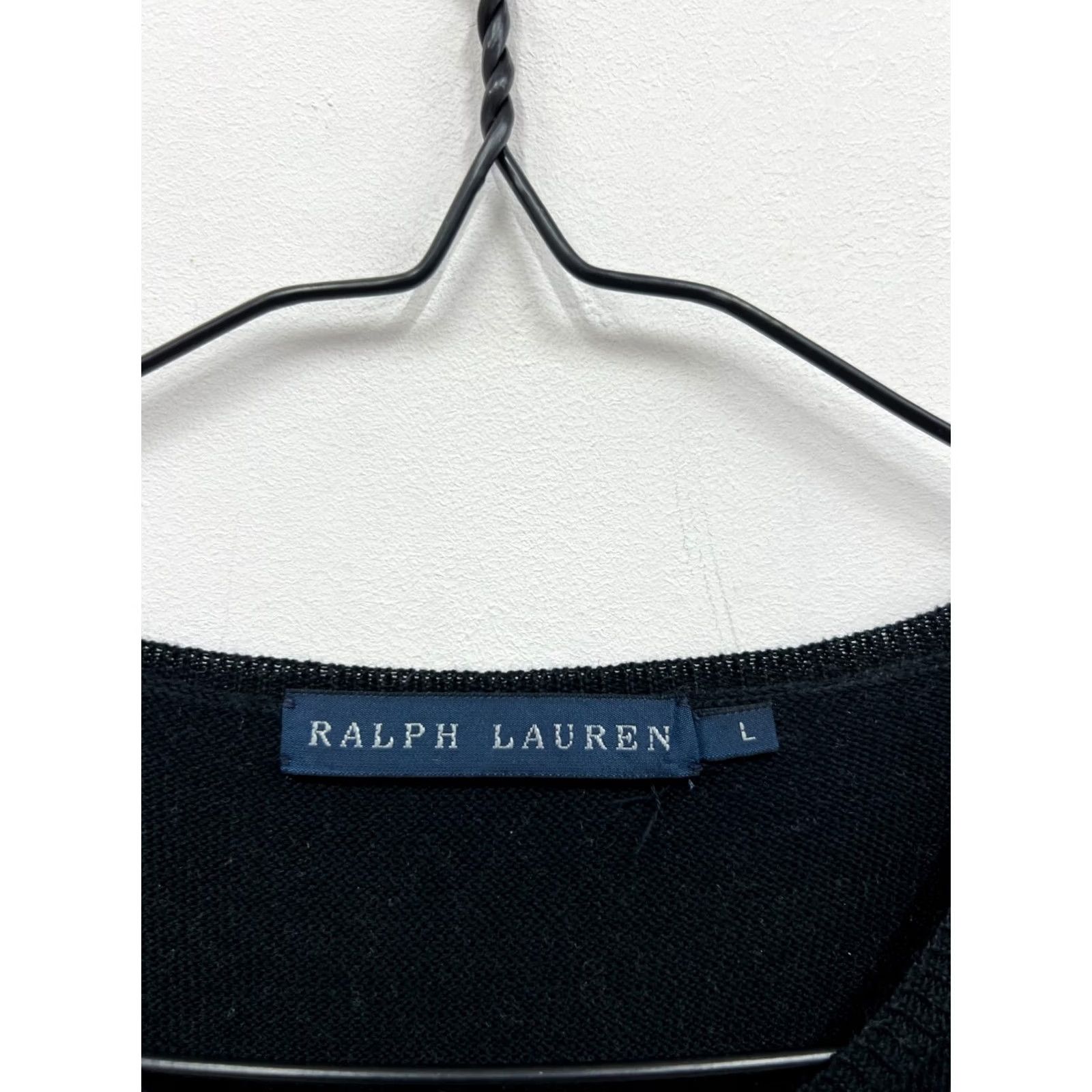 Polo Ralph Lauren VINTAGE Polo Ralph Lauren Dress Shirt Blouse Shirt Women Size L Black Logo Crew Neck Short Sleeve Vintage Yes Womens Size L / US 10 / IT 46 - 4 Thumbnail