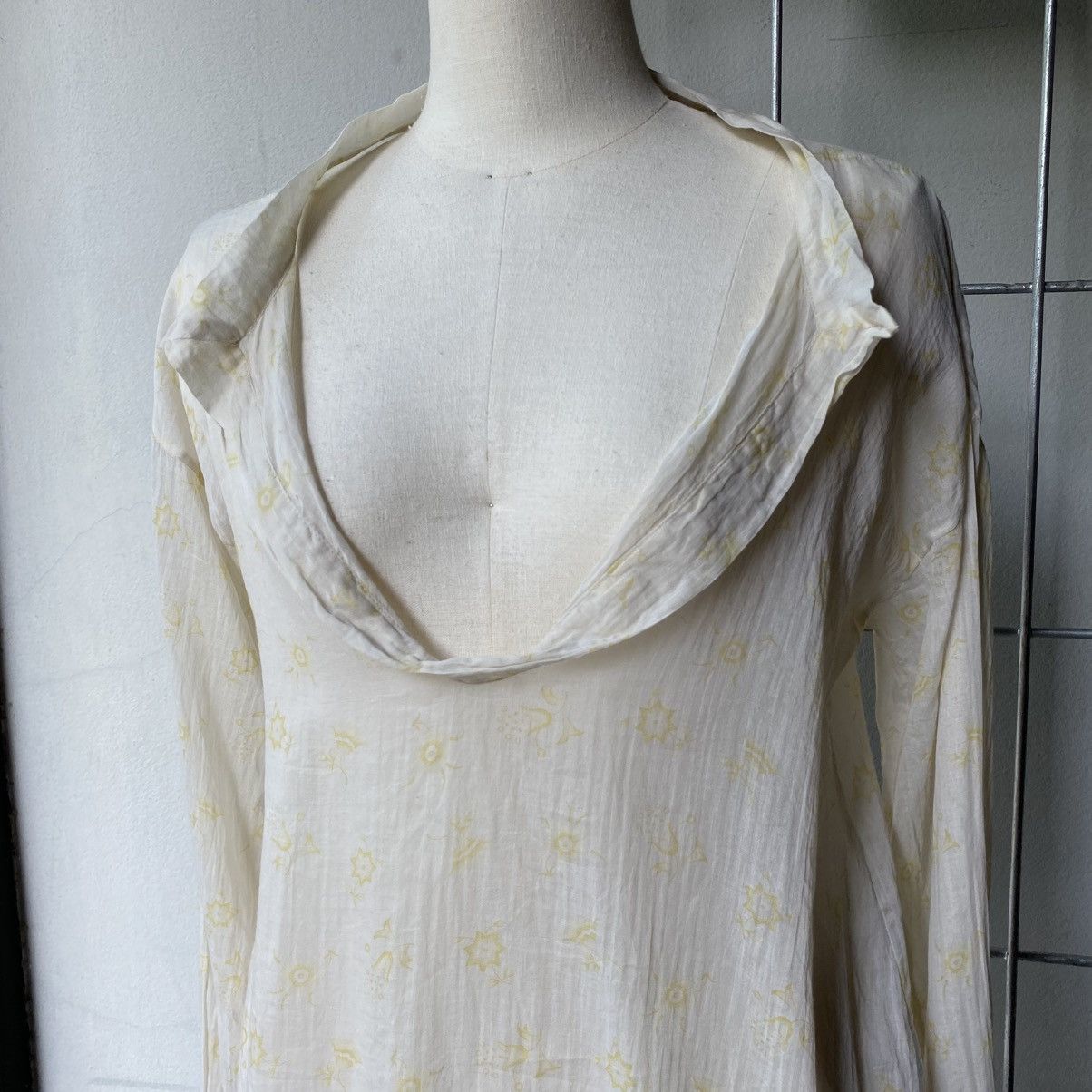 Marni M A R N I Light Yellow Flower Print Blouse Size M / US 6-8 / IT 42-44 - 14 Thumbnail