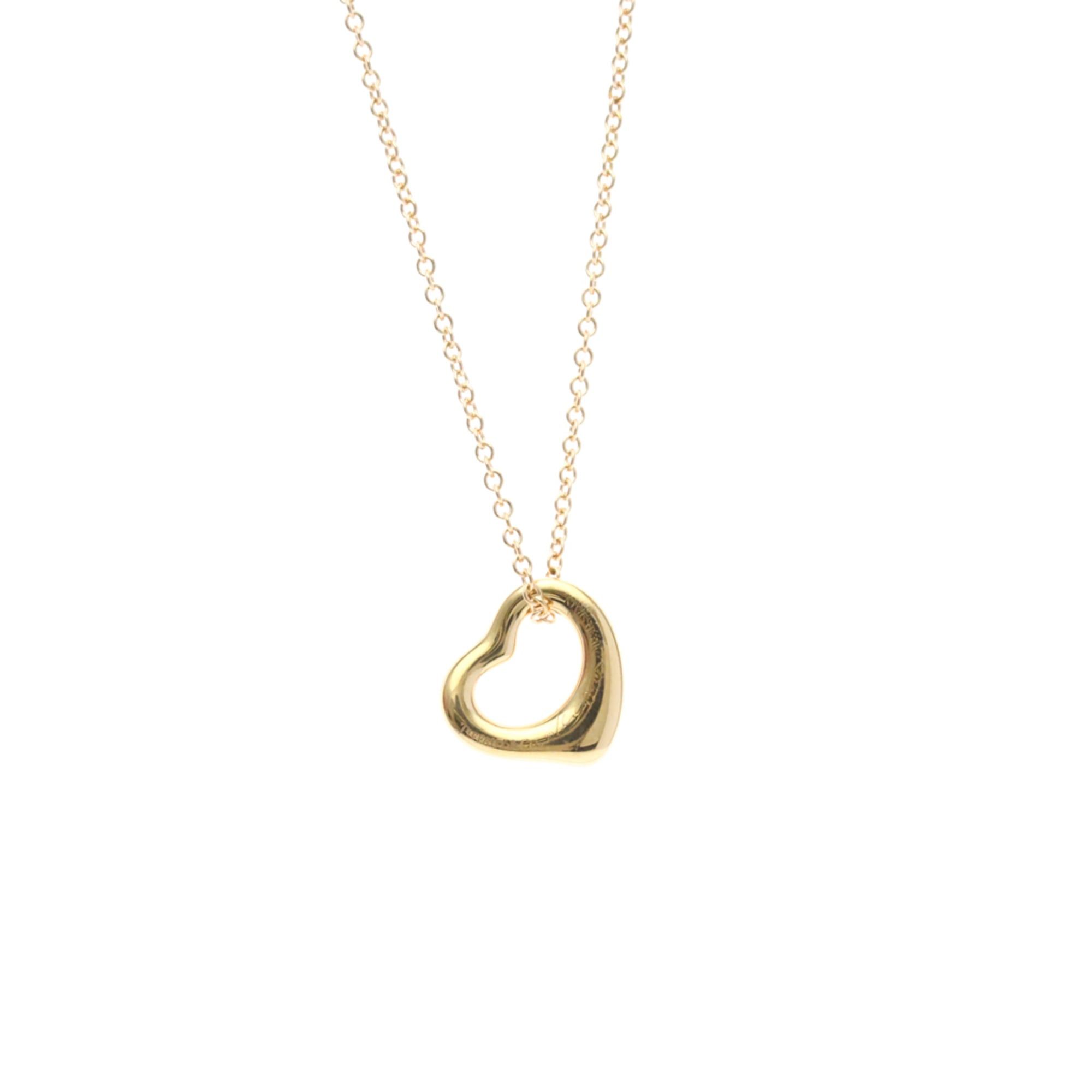 Tiffany & Co. Tiffany Open Heart Pink Gold (18K) No Stone Men,Women Fashion Pendant Necklace (Pink Gold) Size ONE SIZE - 1 Thumbnail