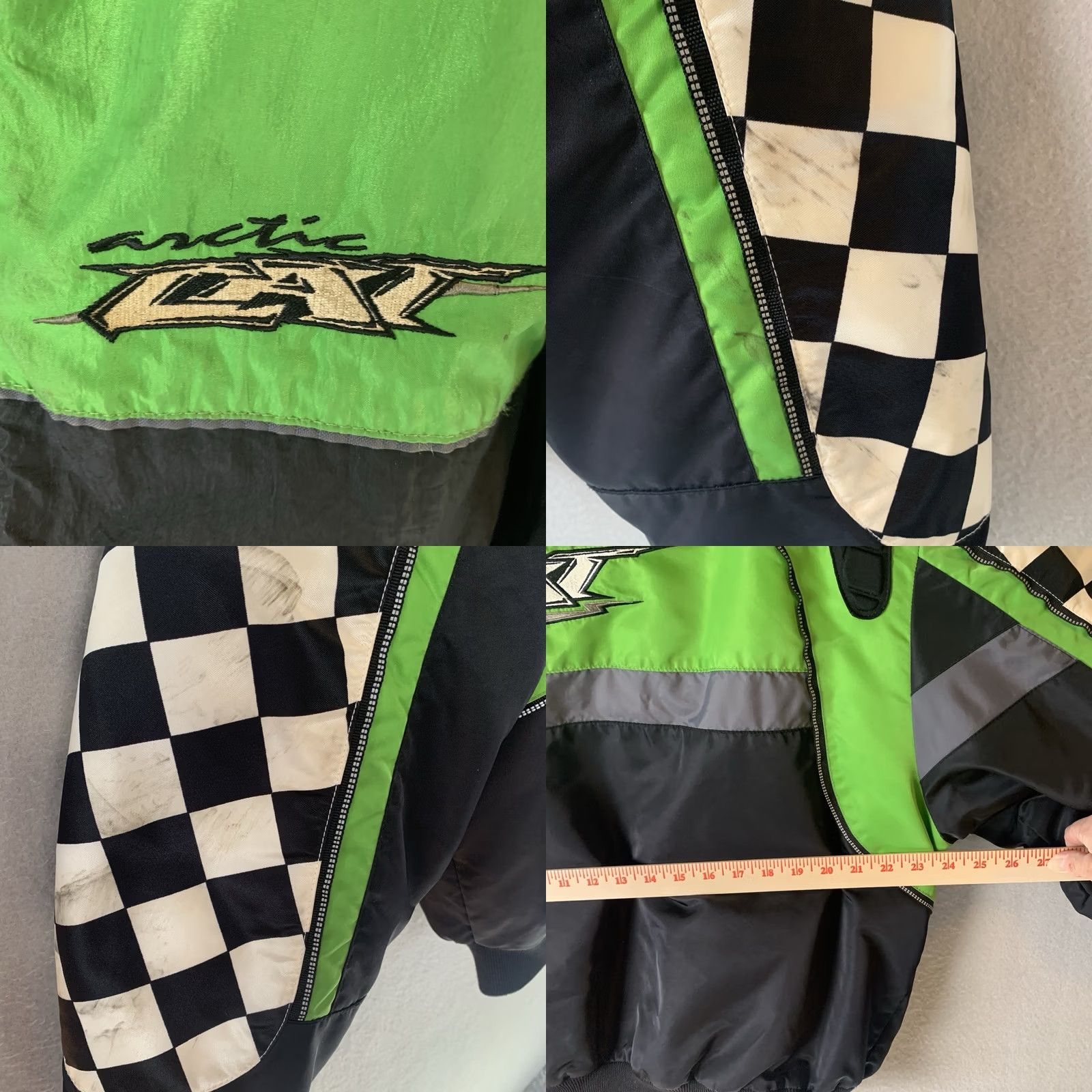 Vintage VINTAGE Arctic Cat Jacket Mens XL Green & Black 2in1 Coat Nitro Thinsulate Snowmobile Hoodie? Size US XL / EU 56 / 4 - 8 Thumbnail