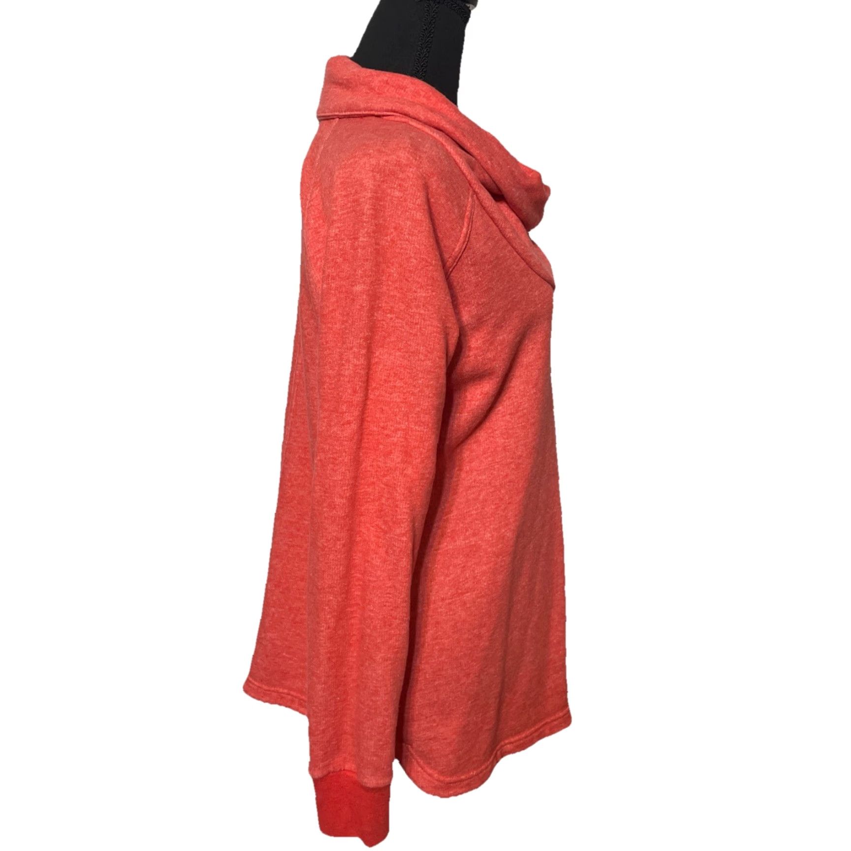 Vintage VINTAGE Columbia Women's Sweatshirt Long Sleeve Cowl Neck Size Medium Orange Size M / US 6-8 / IT 42-44 - 4 Thumbnail